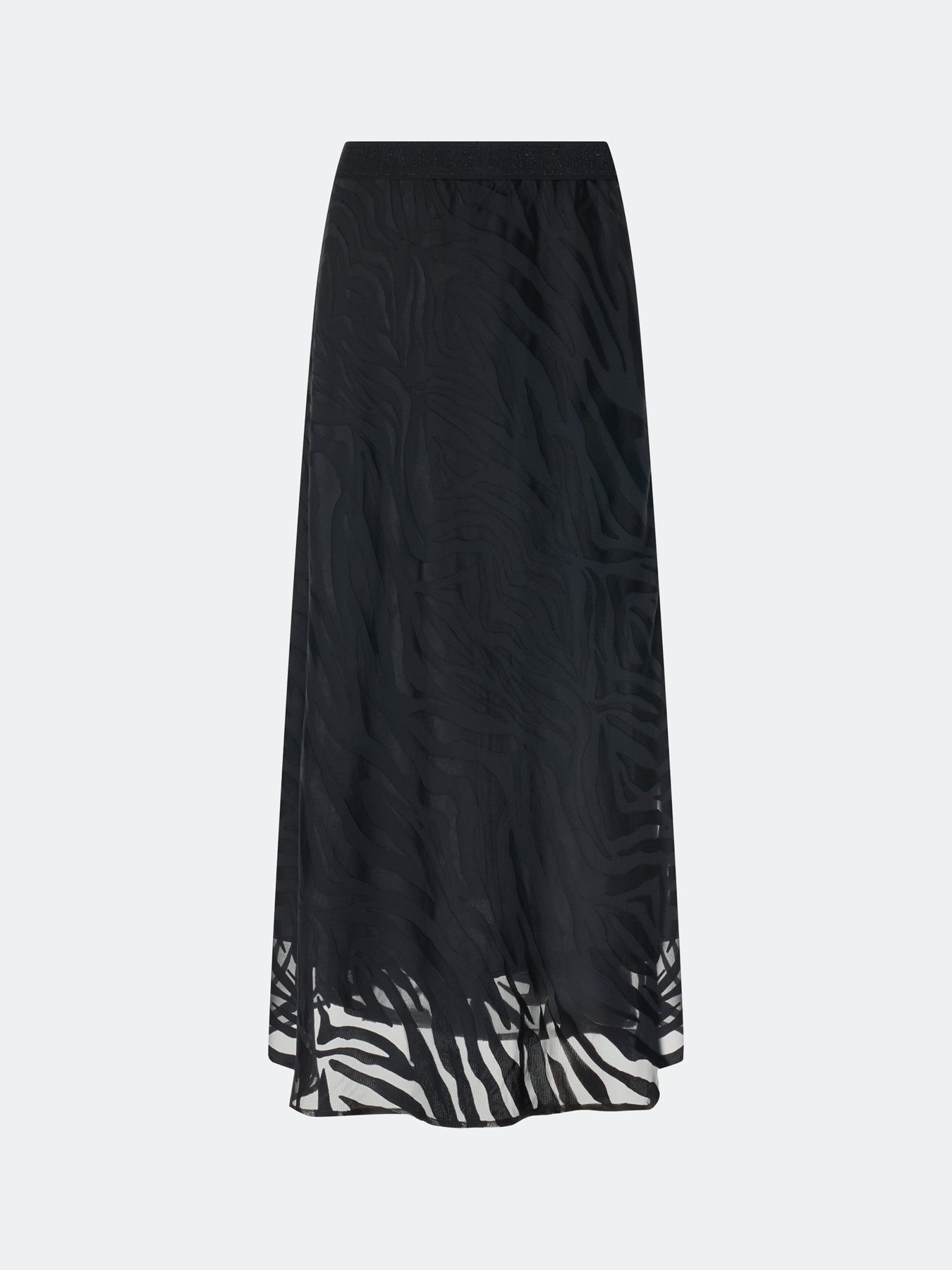 Юбка с монохромным анималистичным принтом, 44