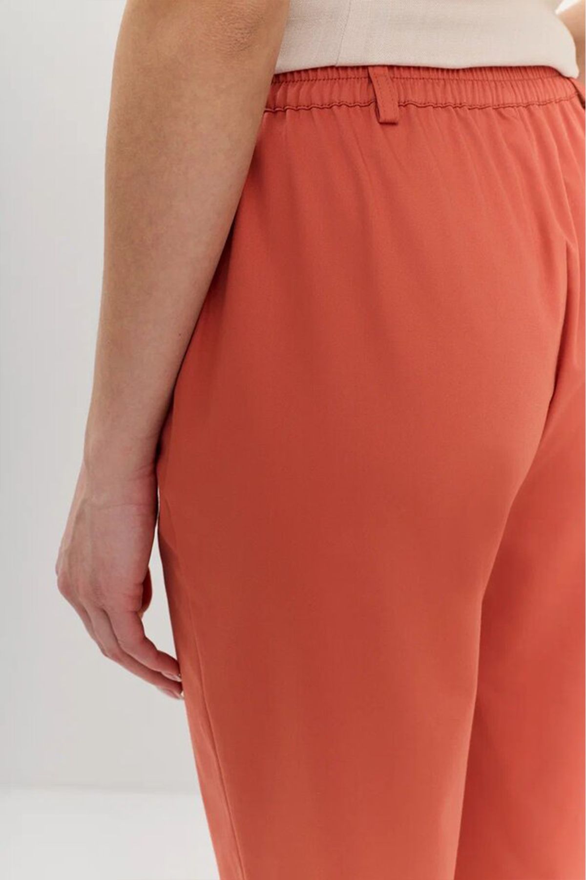 Терракотовые брюки-чиносы, 52р