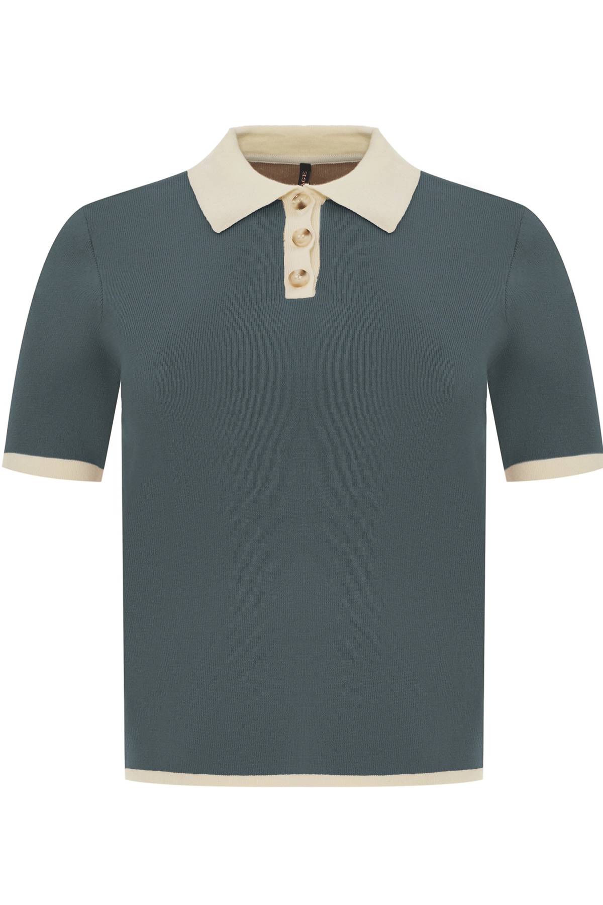 Лимитированая серия поло с контрастными деталями и ремнем, 44