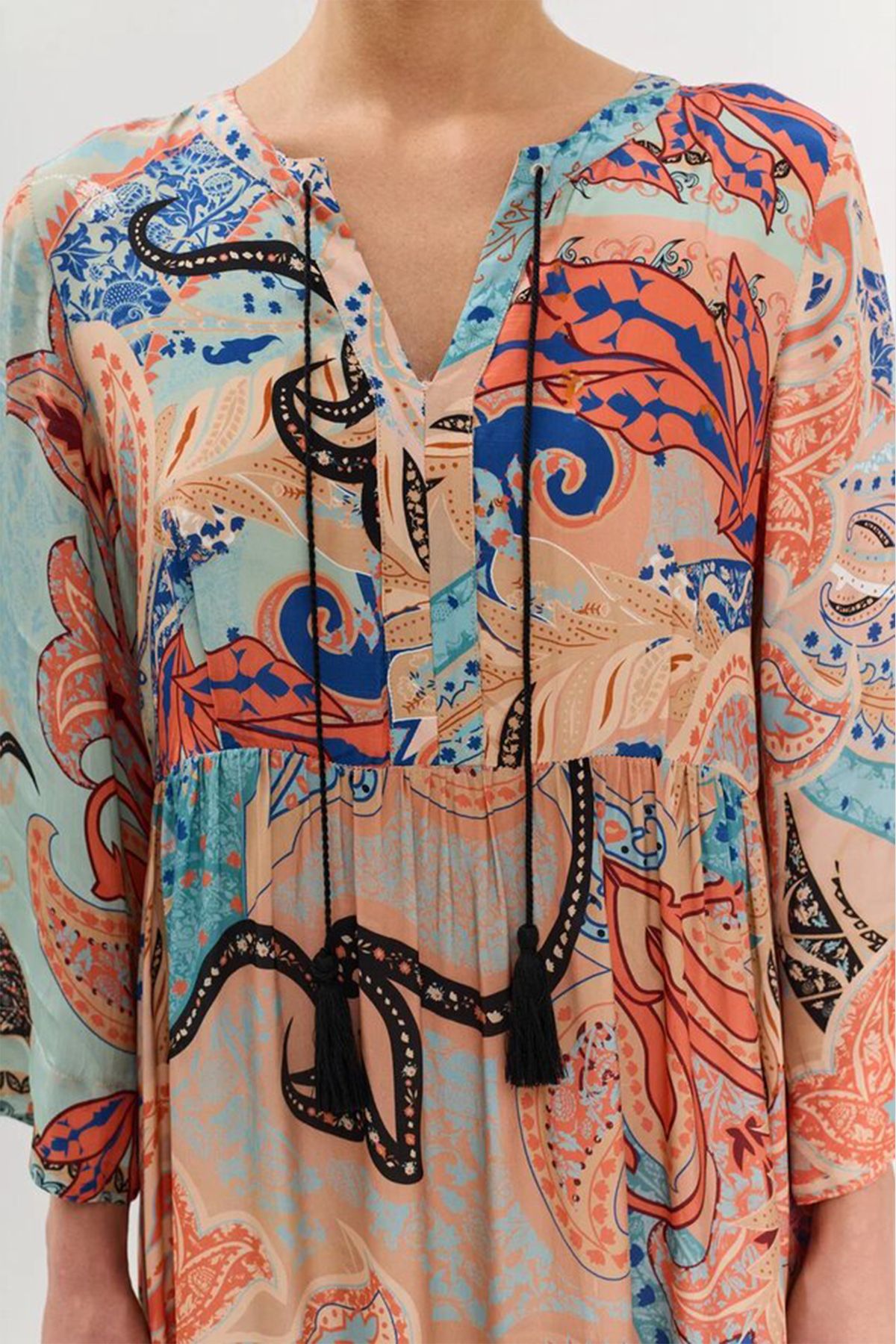 Платье А-силуэта в стиле "бохо", 42р