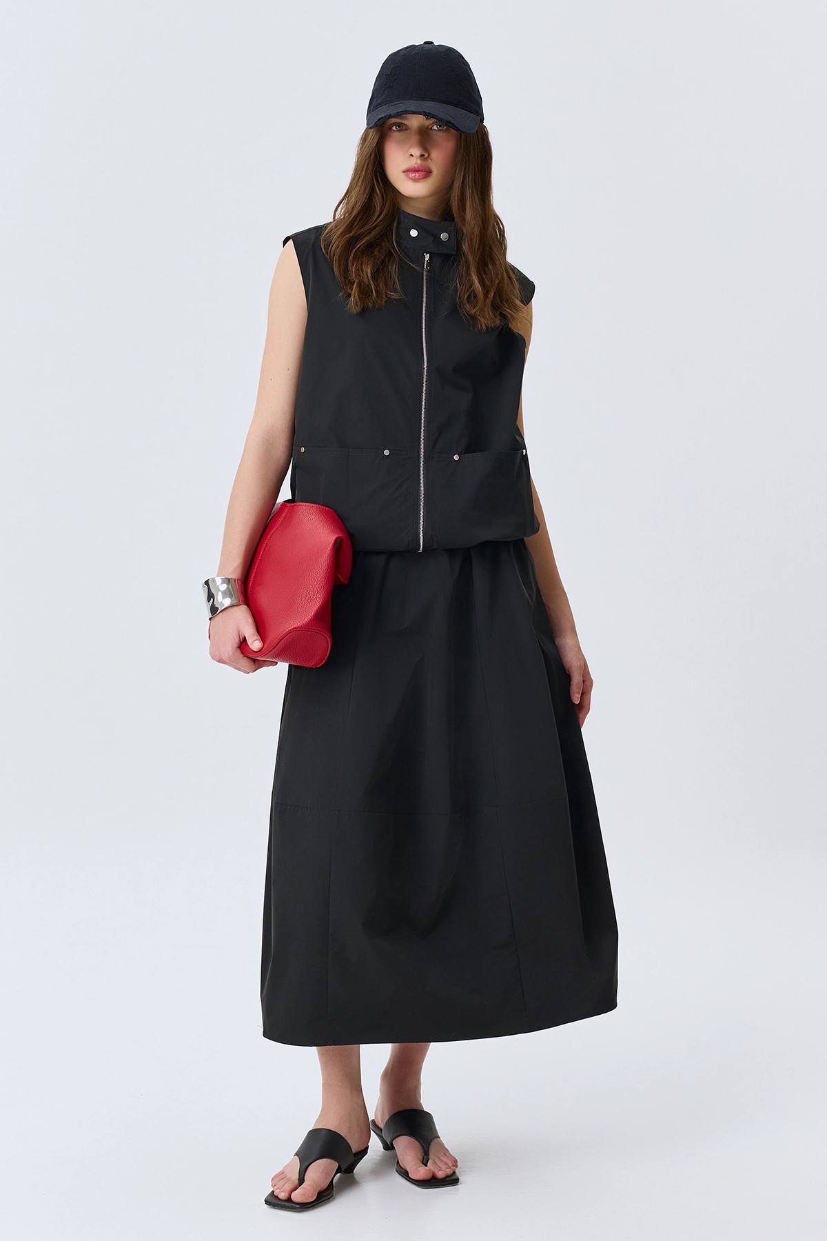 Объемная юбка-миди, 42