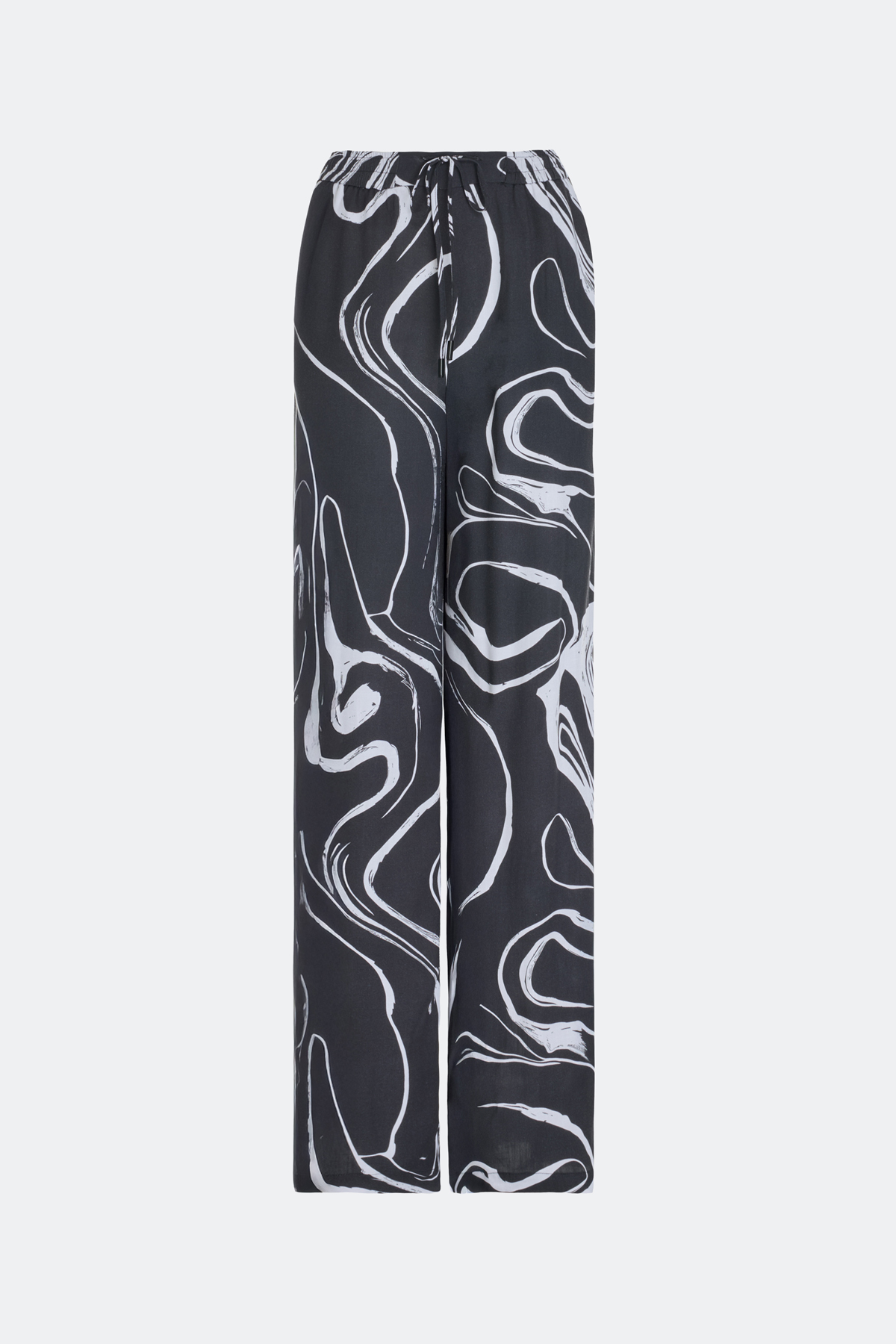 Брюки с графичным принтом, 46