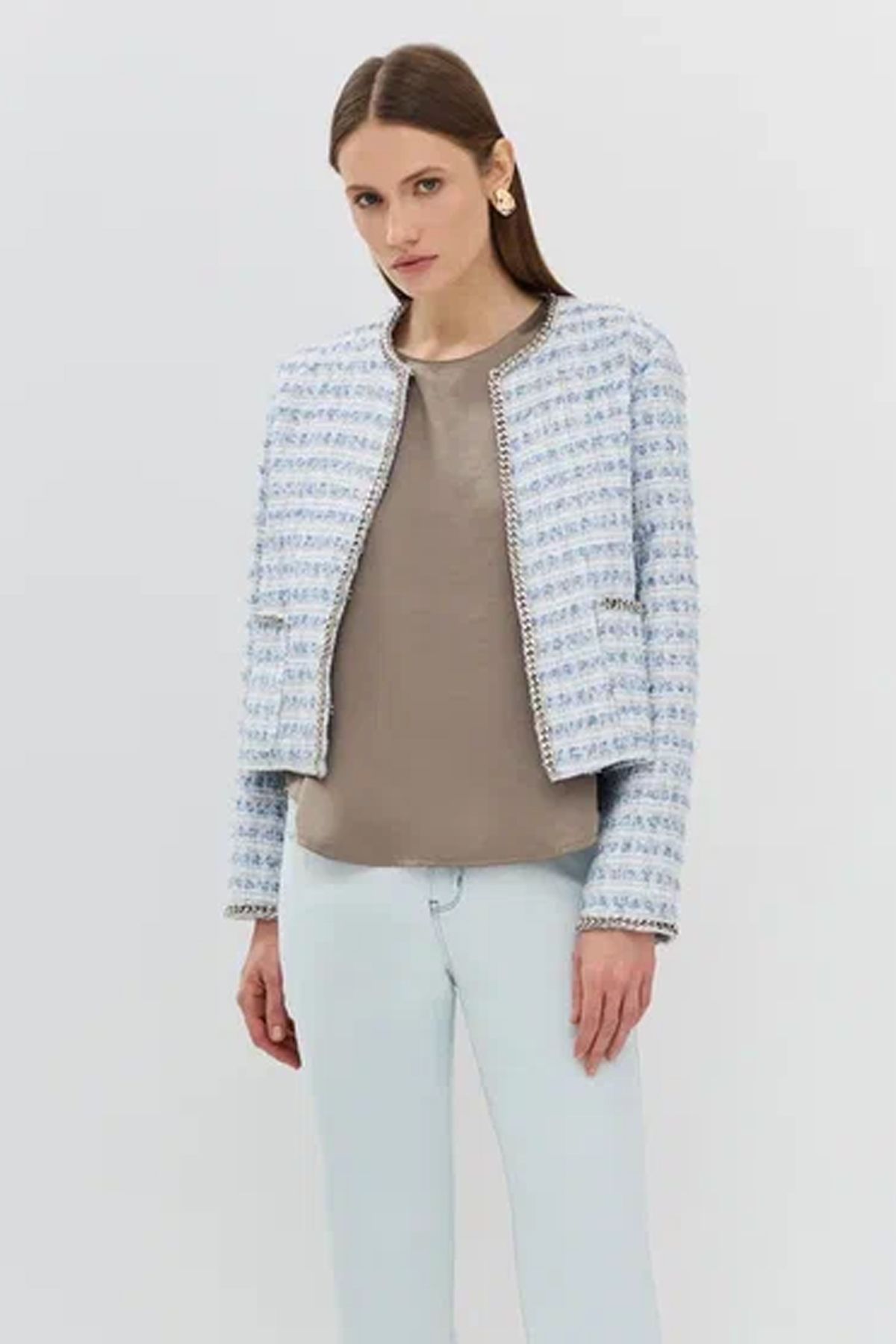 Твидовый жакет в стиле "Chanel", 42р