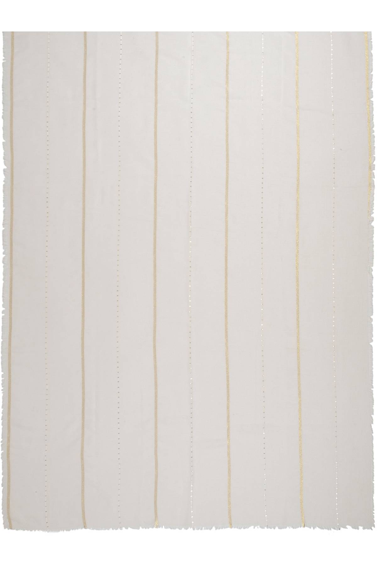 Лимитированная серия Oversize куртка в молочном цвете с  палантином, 34