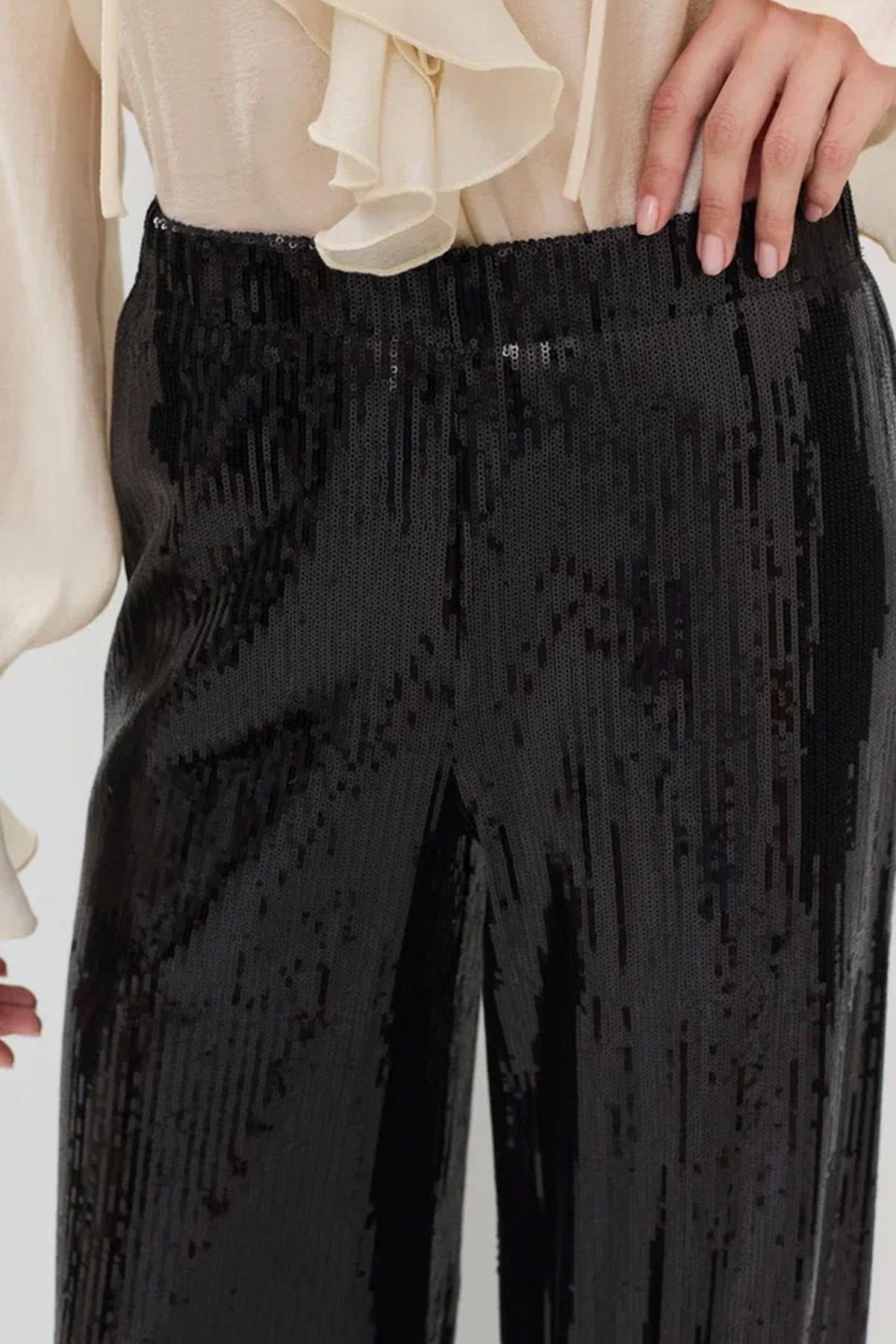 Брюки-палаццо с пайетками, 50р