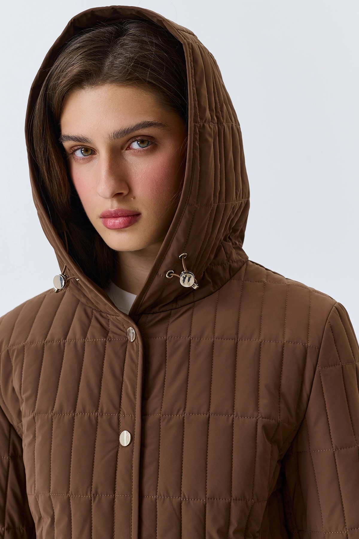 Куртка с тонким ремнем, 52