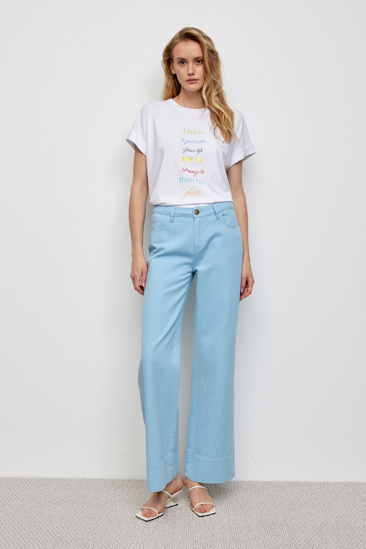 Джинсы из эластичного денима, 50р