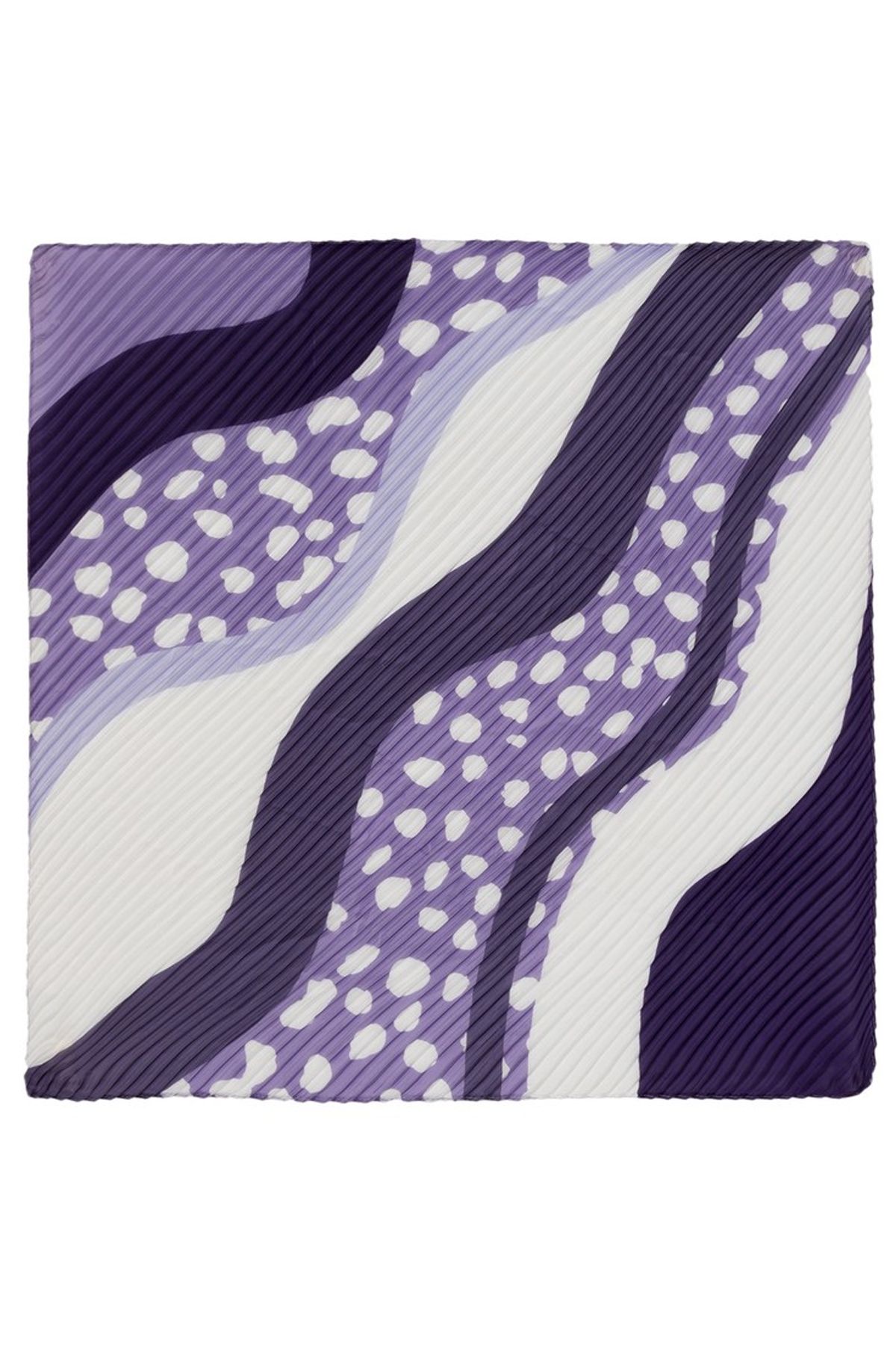 Платок с объёмным абстрактным принтом, 70х70