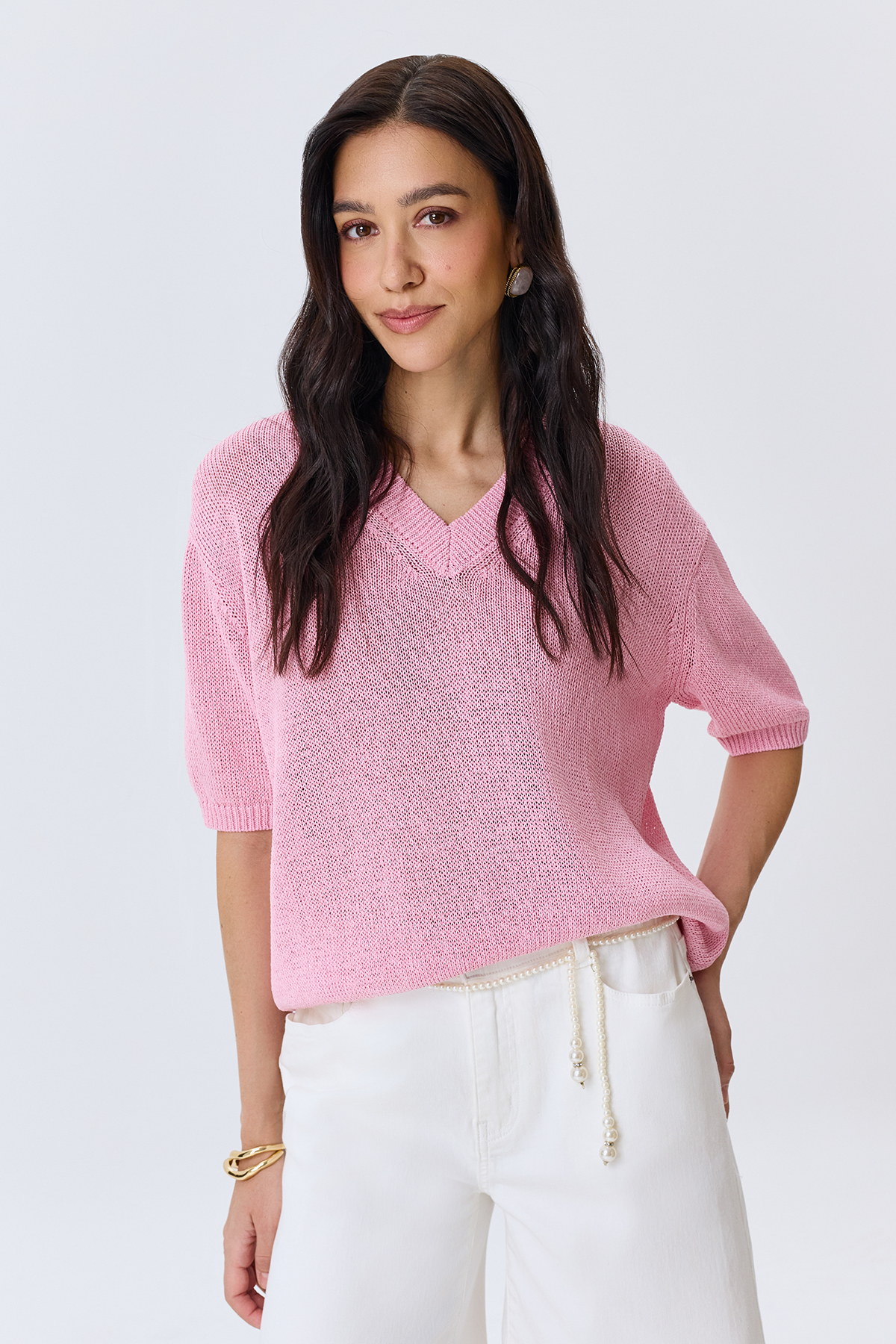 Вязаный джемпер из вискозы, 52