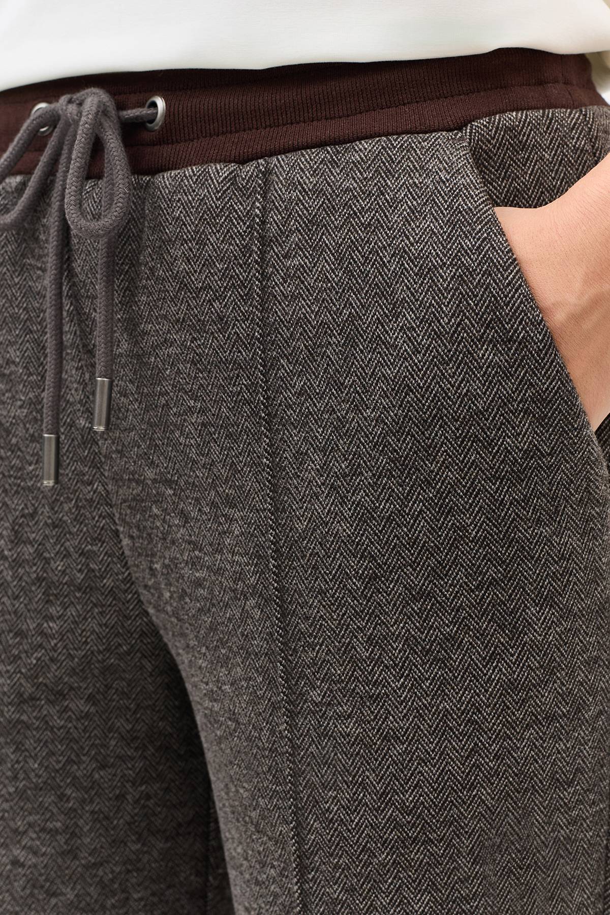 Лимитированная серия теплые брюки с застроченными стрелками и ремень, 38