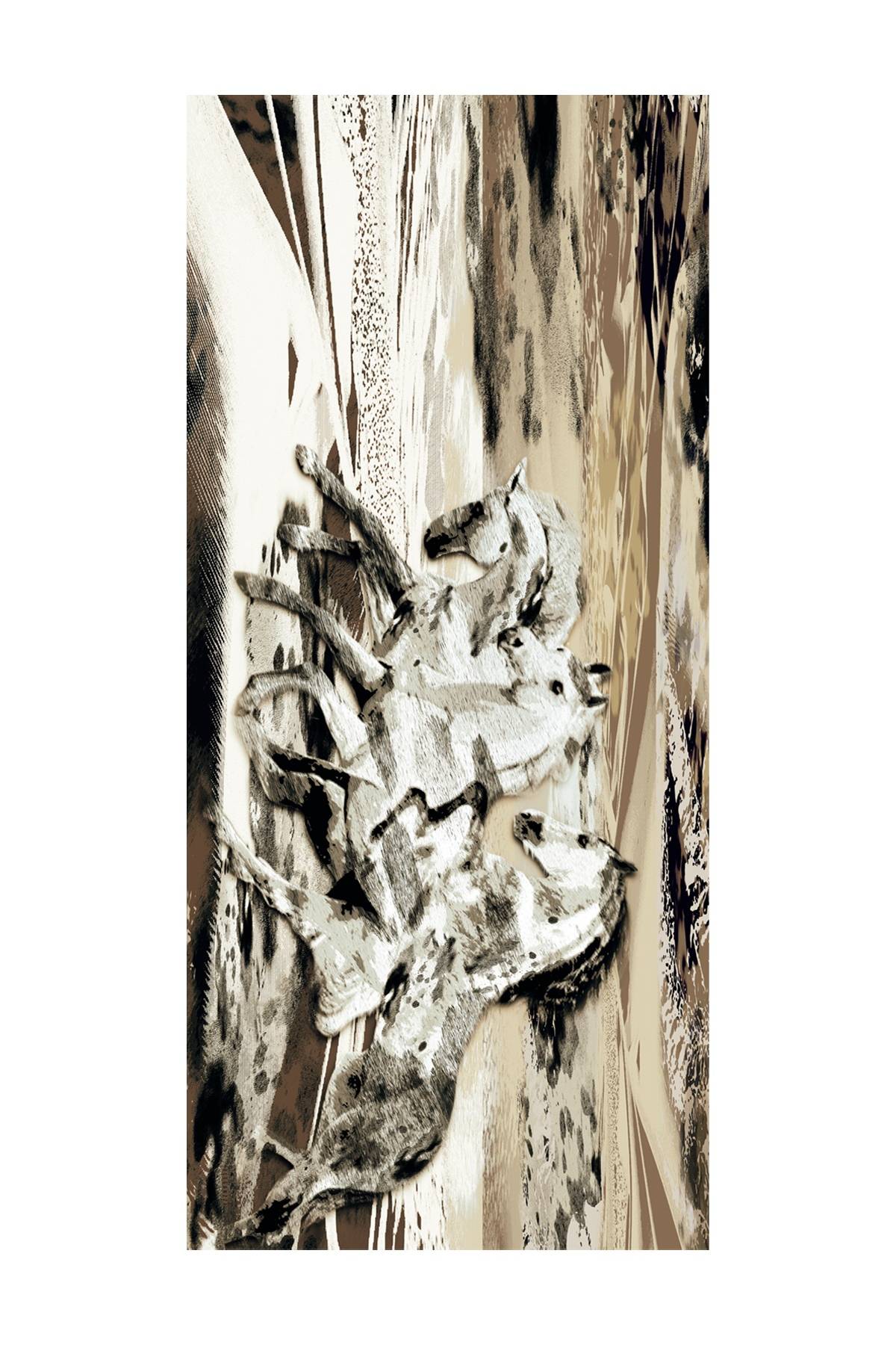 Лимитированная серия объемная куртка в цвете кэмел с палантином, 46