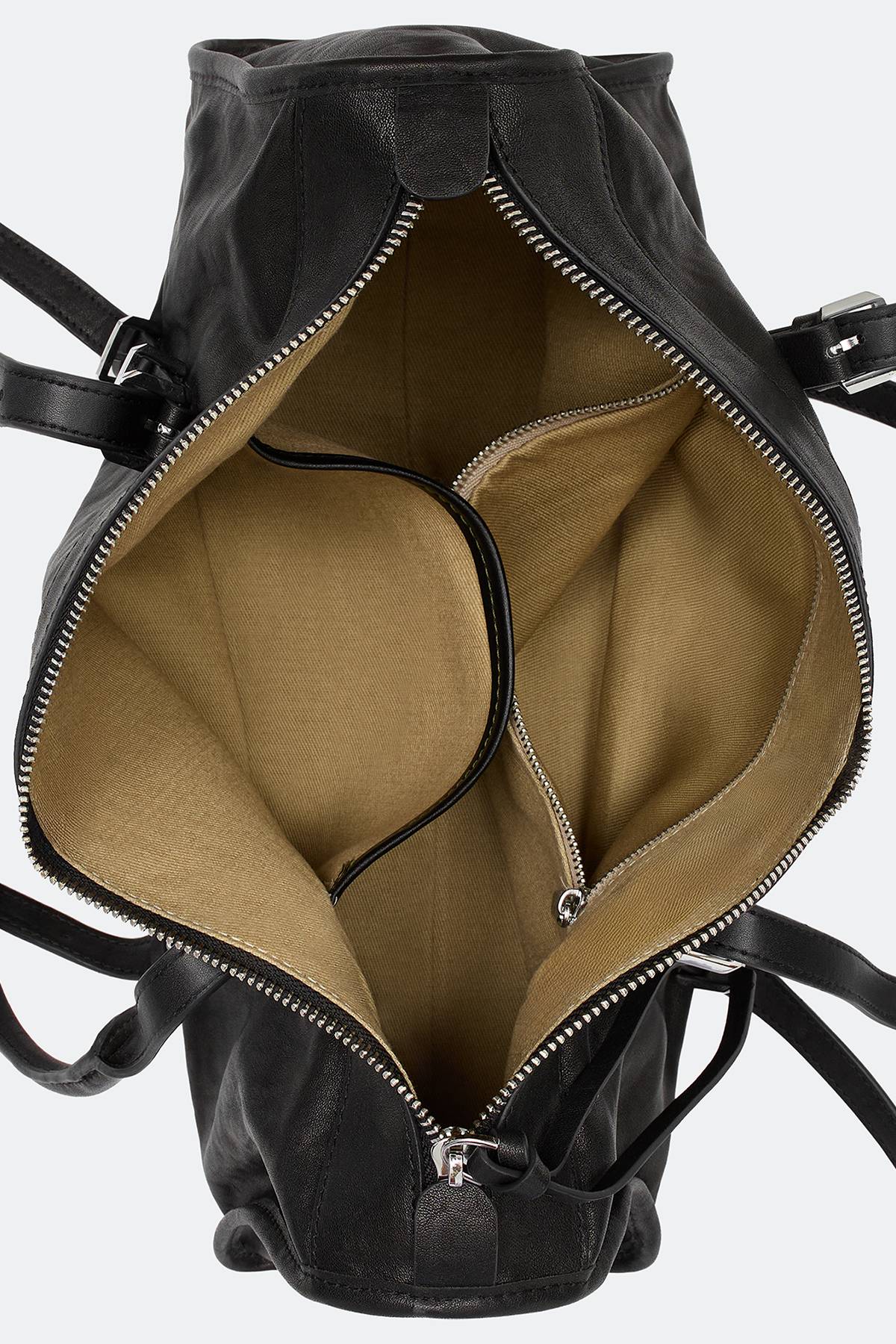 Сумка- багет из натуральной кожи, One