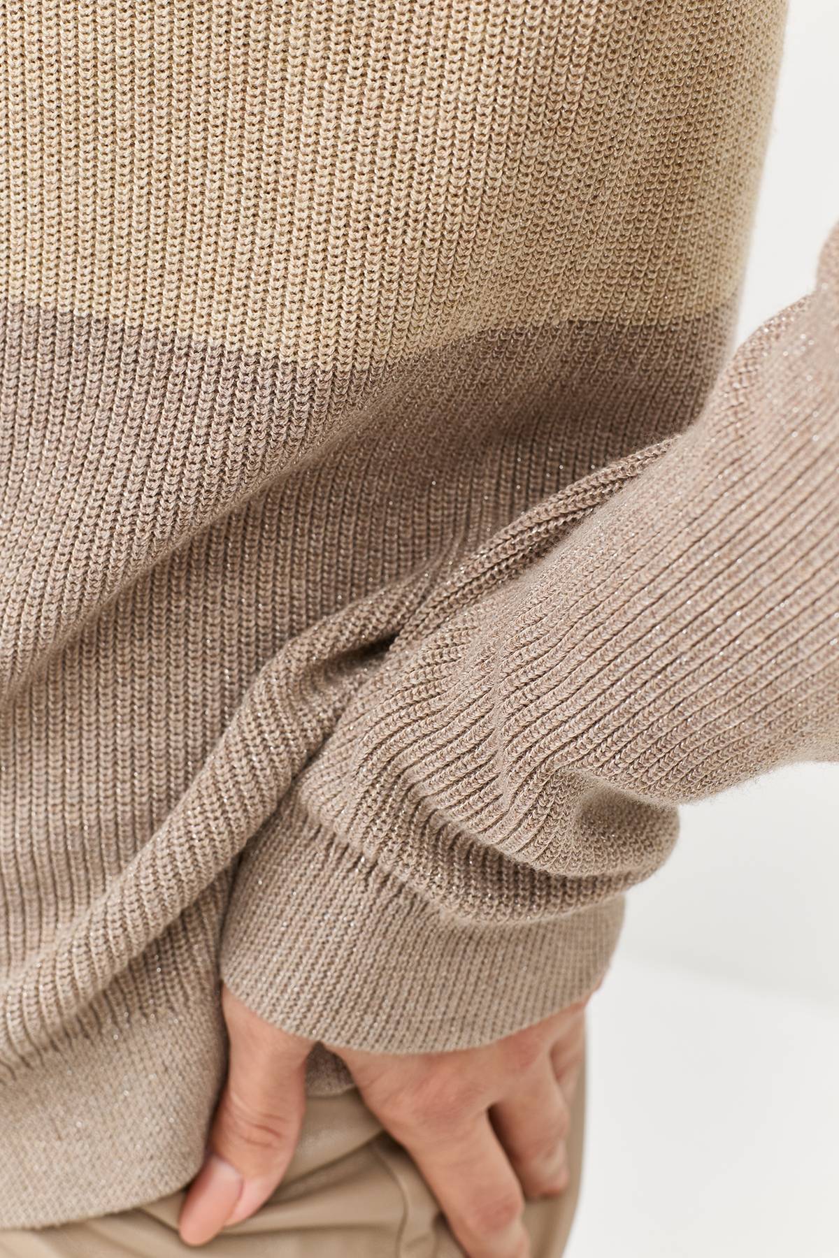 Лимитированная серия джемпер Сolor block и ремень, 36