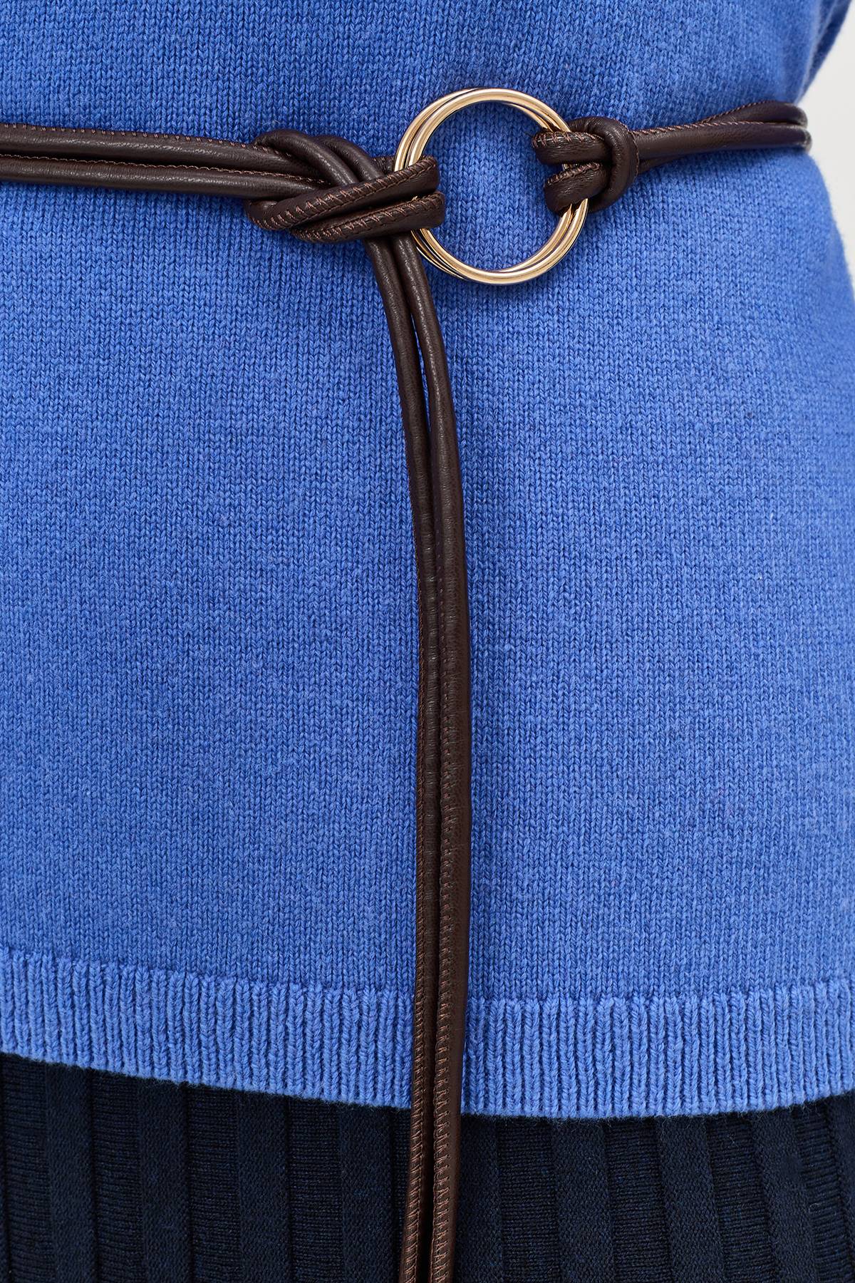 Лимитированая серия базовая рубашка из тенселя с ремнем, 42