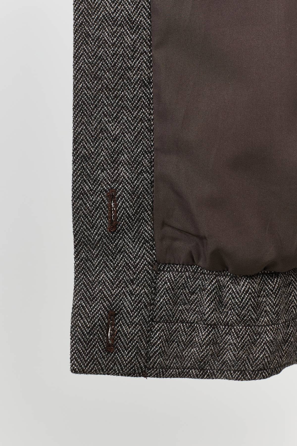 Лимитированная серия теплый бомбер с шерстью и ремень, 40