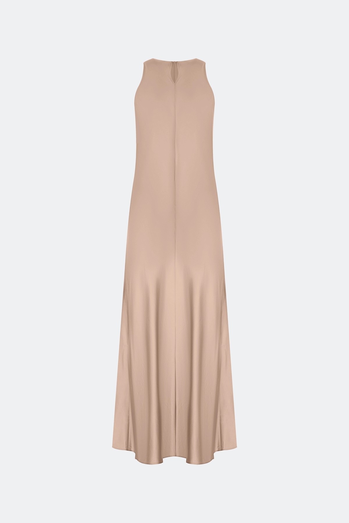 Бежевое сатиновое платье из смесовой вискозы, 44
Бежевое сатиновое платье из смесовой вискозы
