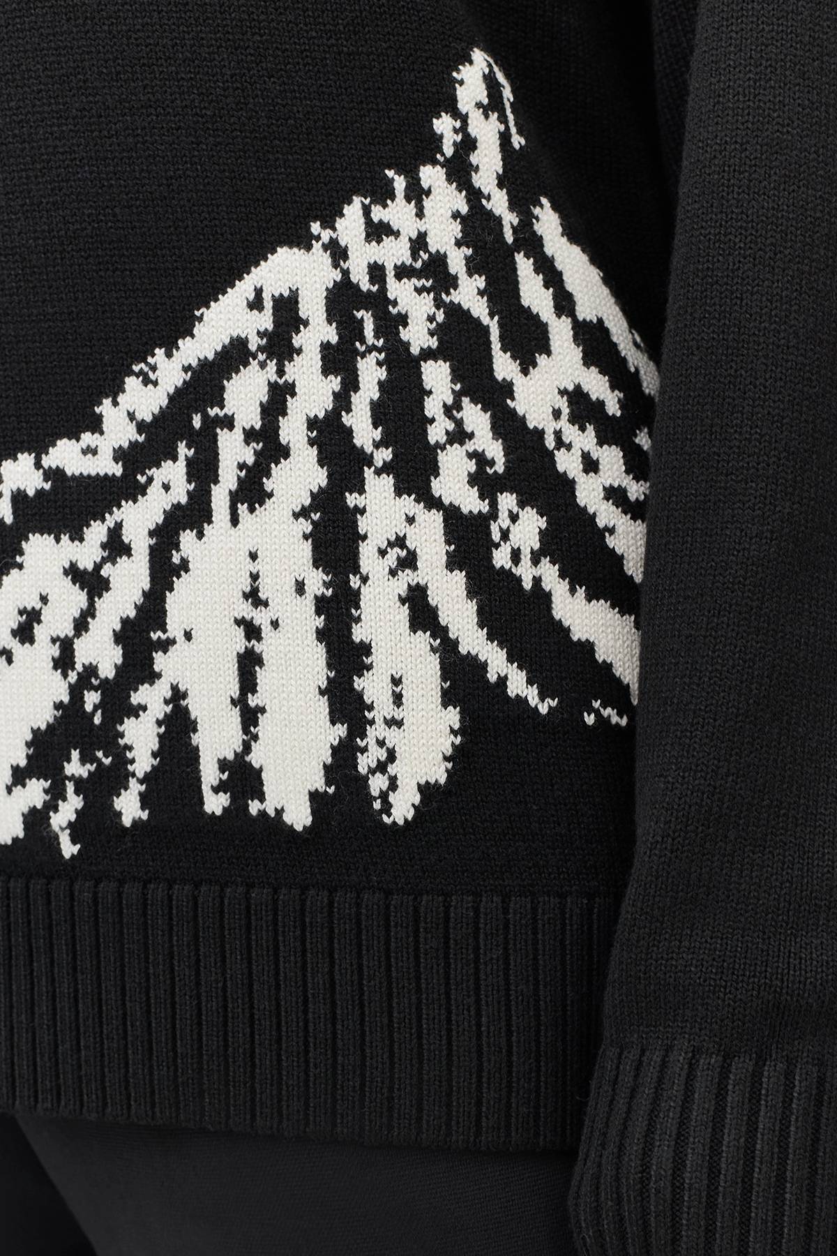 Лимитрированная серия свитер с контрастным узором и ремень, 36