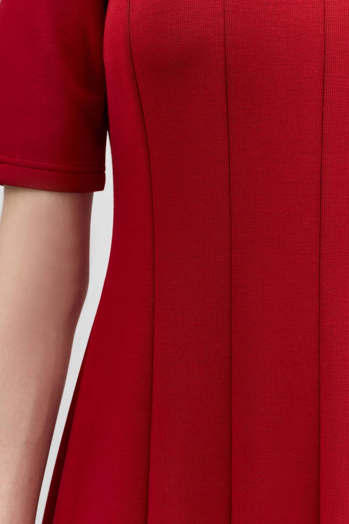 Лимитированнная серия темно-красное платье с палантином, 40