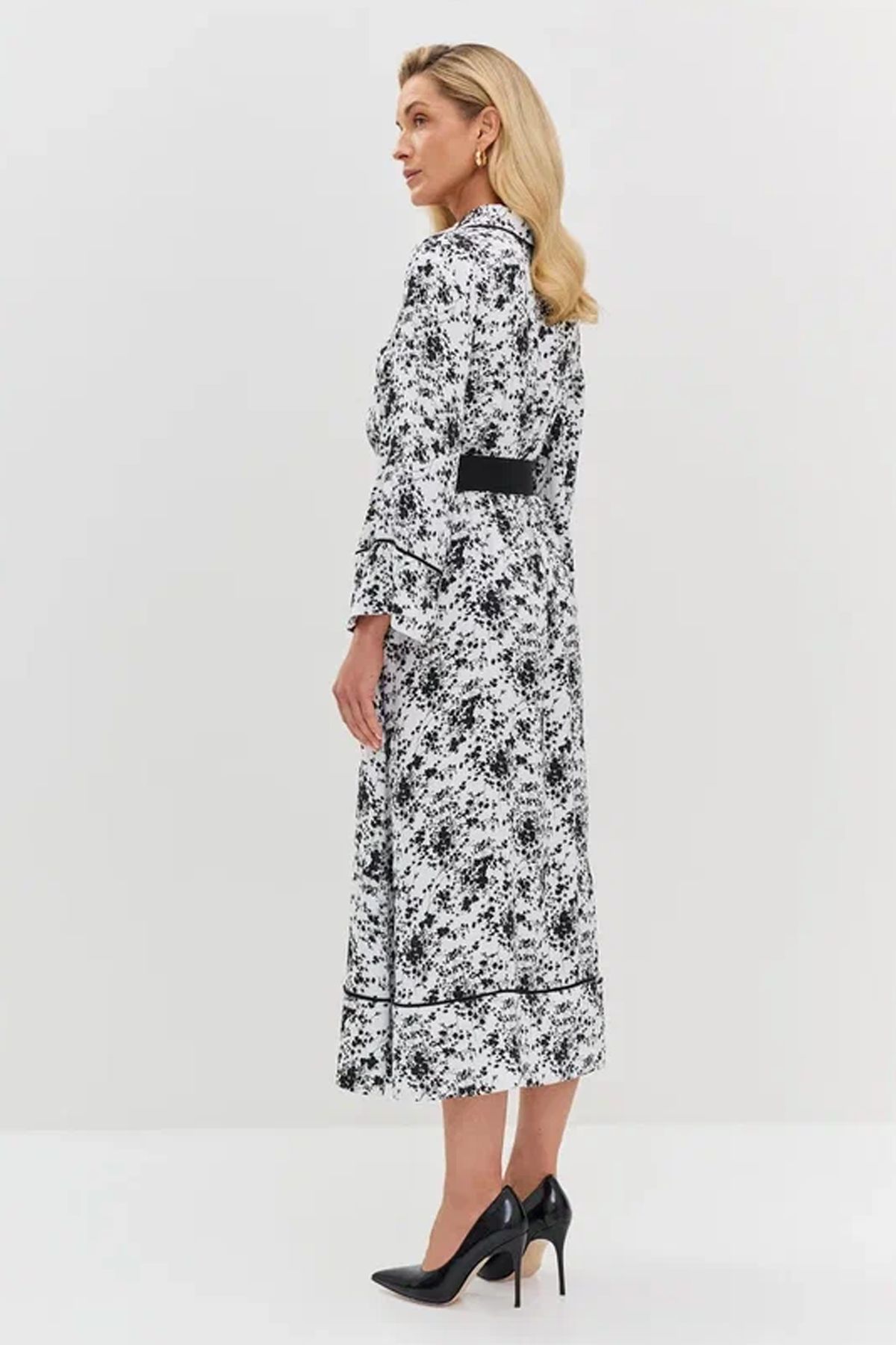 Платье А-силуэта с флоральным принтом, 44р