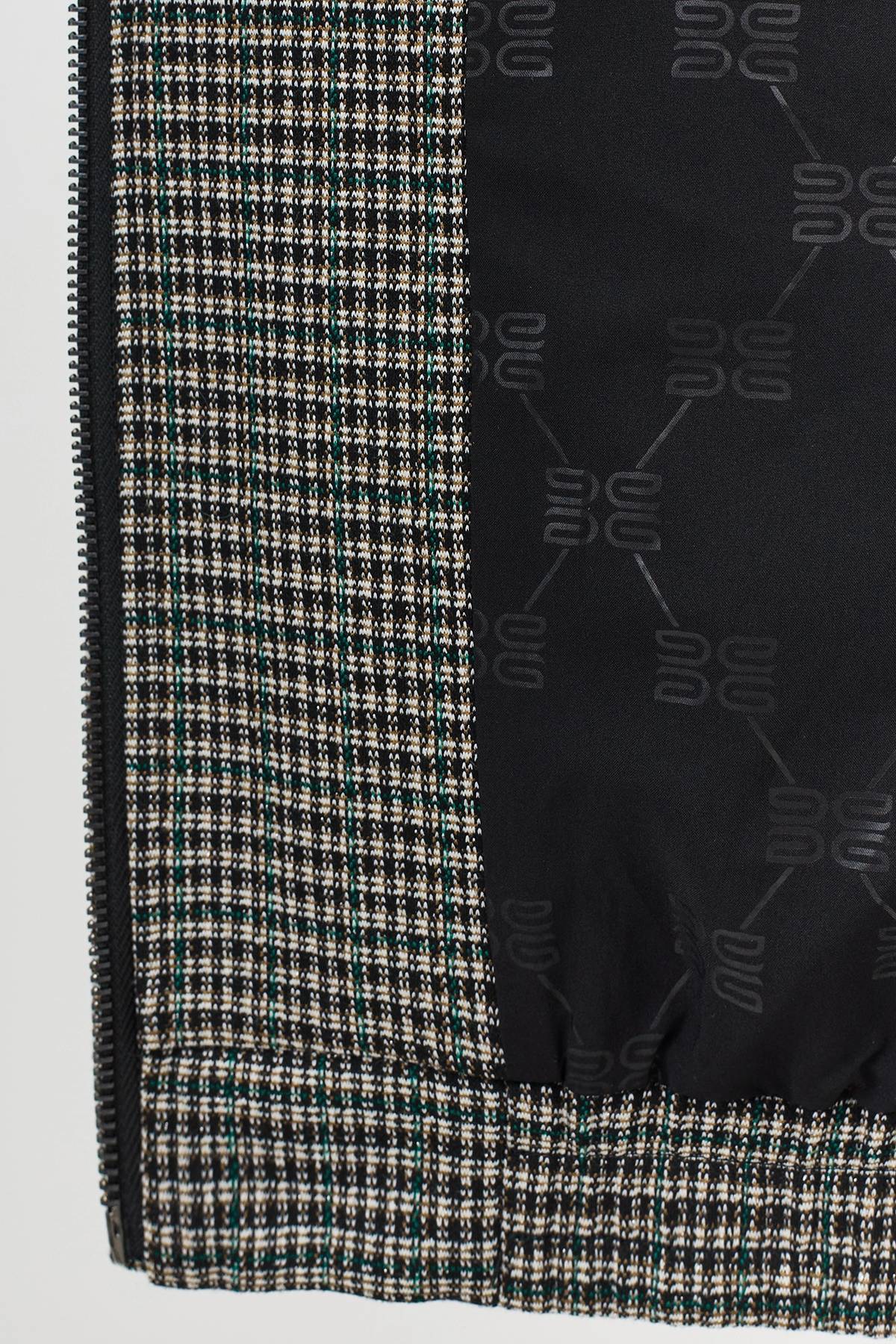 Лимитрированная серия бомбер в мелкую клетку и палантин, 36