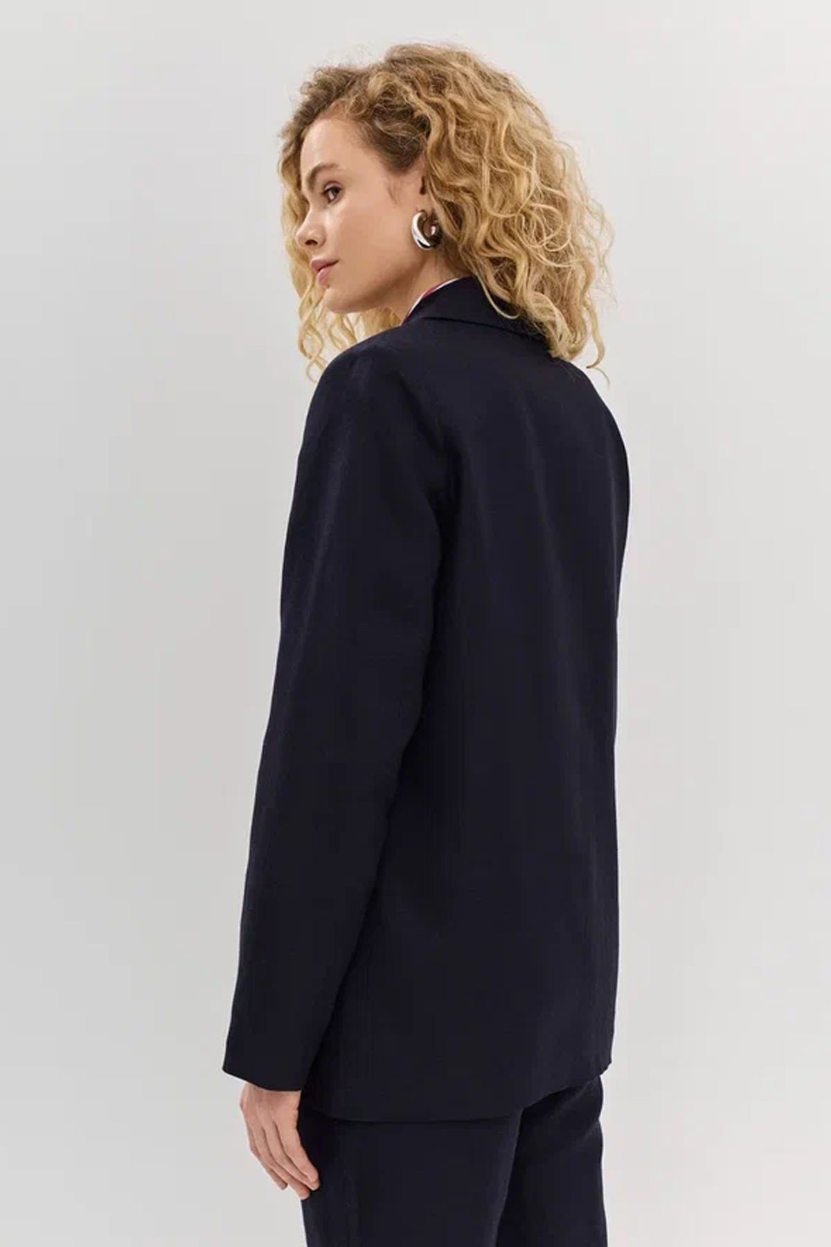 Классический льняной жакет, 42р