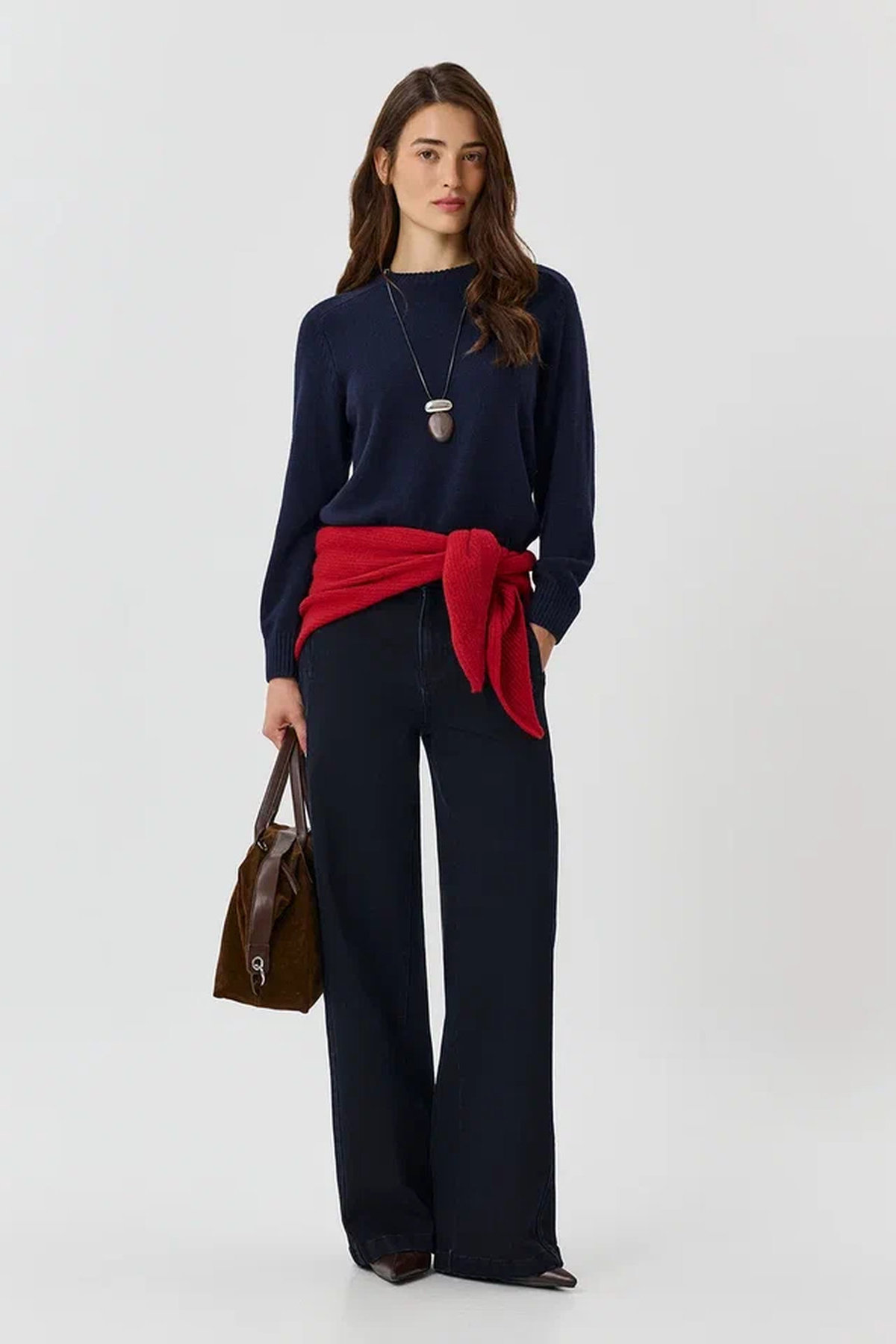 Утепленные джинсы Wide leg, 52