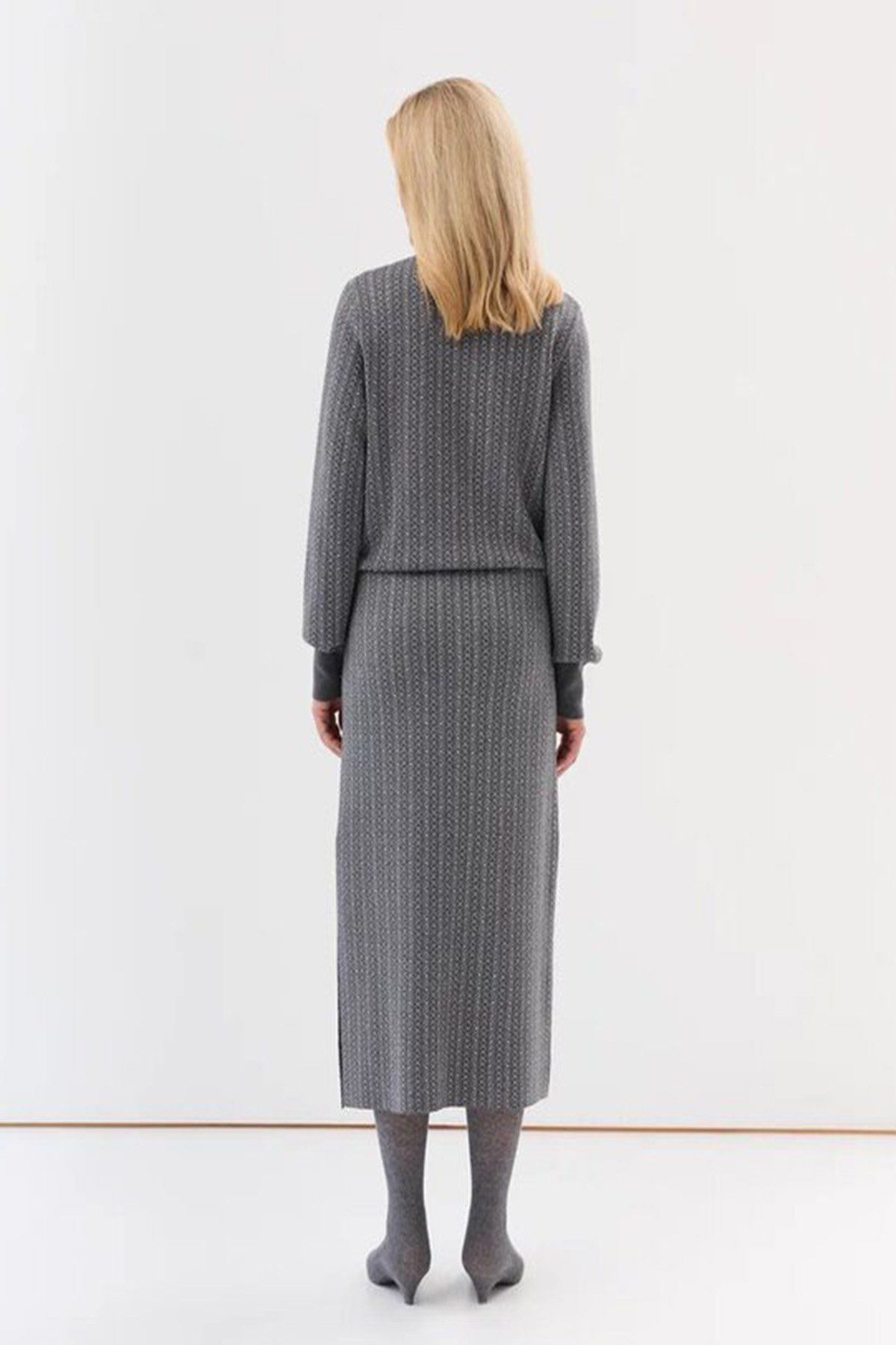 Жаккардовая юбка с кашемиром, 42р