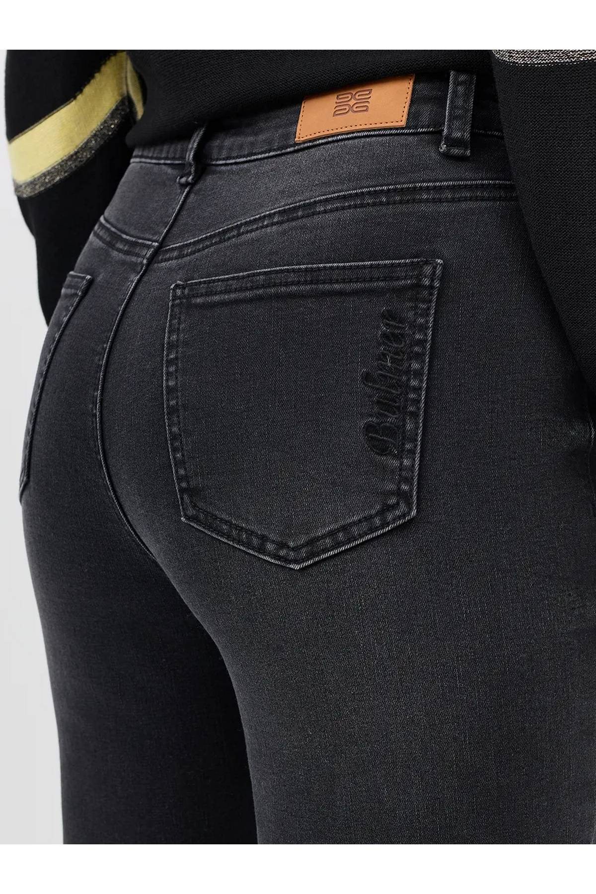 Утепленные широкие джинсы, 34