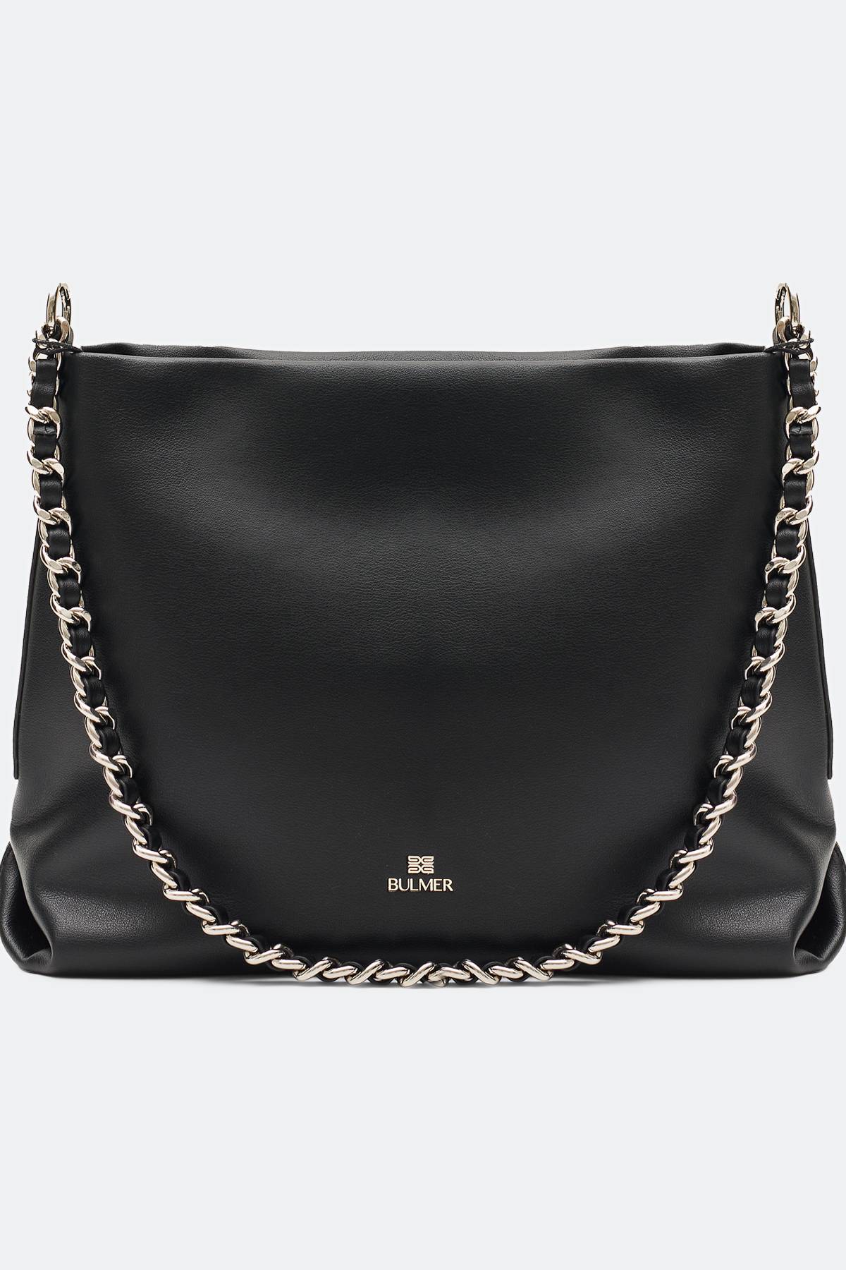 Кожаная сумка с акцентной цепочкой, One