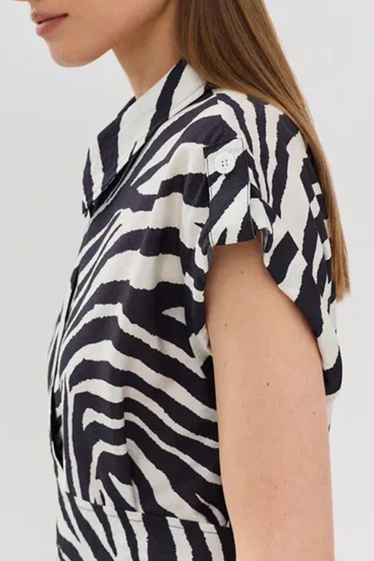 Платье-рубашка с анималистичным принтом 53577/9, 52р