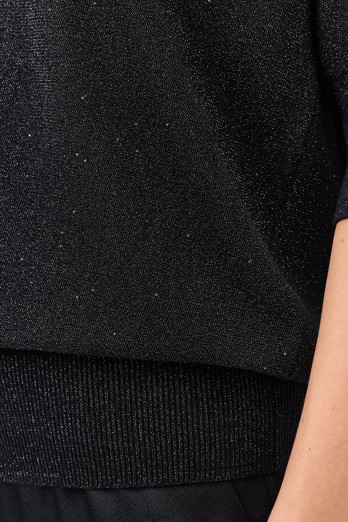 Лимитированная серия мерцающий джемпер с шелком и ремень, 34