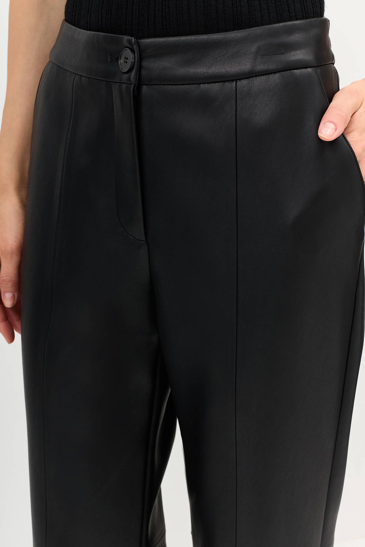 Лимитированная серия брюки в черном цвете с ремнем, 36