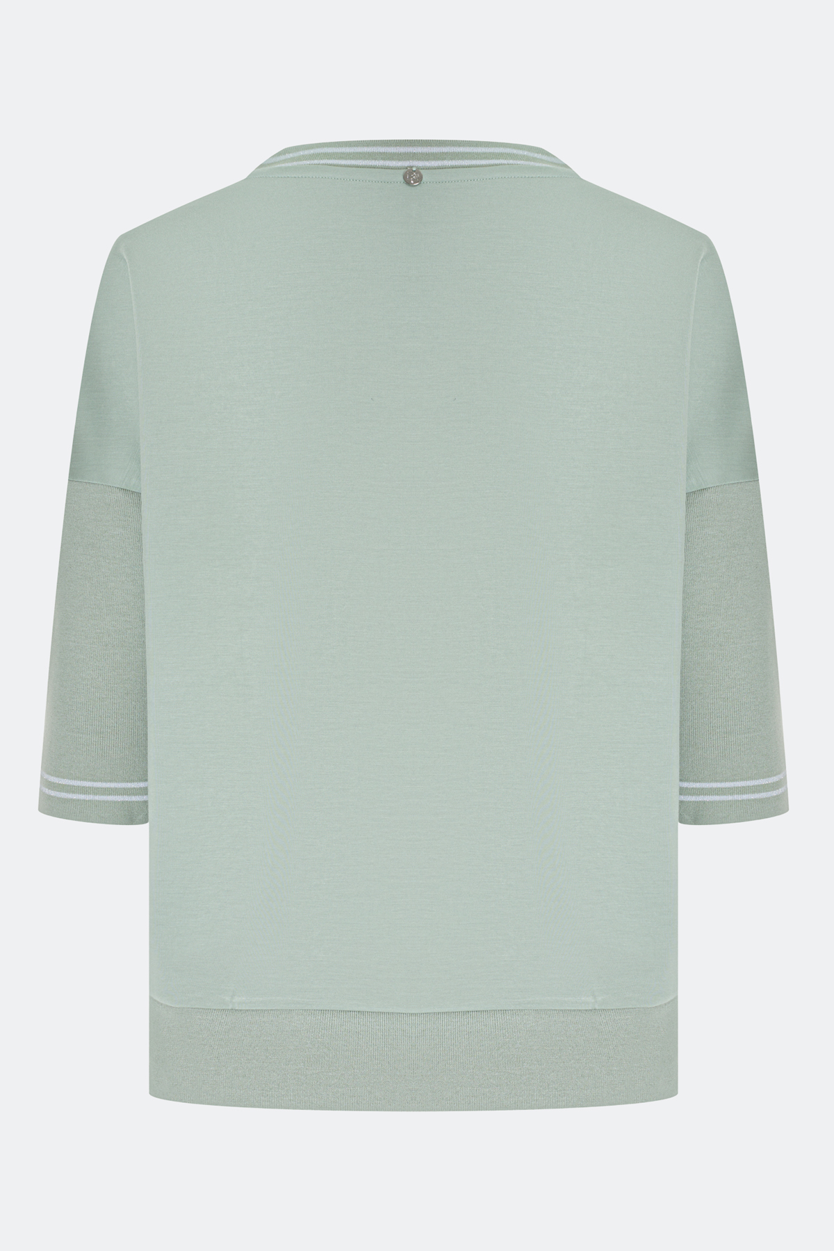 Свободный джемпер с вязаными рукавами, 46