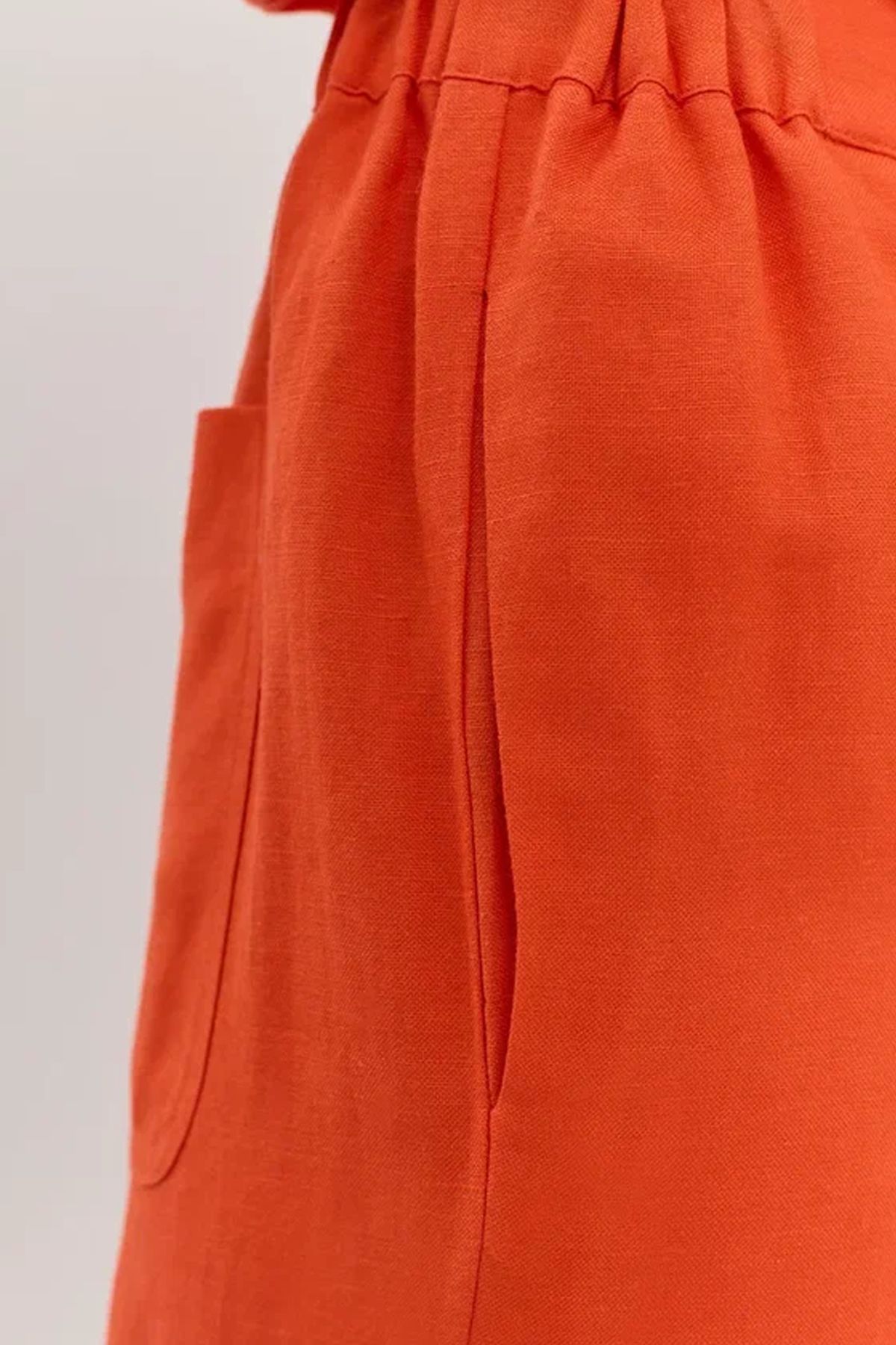 Яркие брюки на резинке, 52р