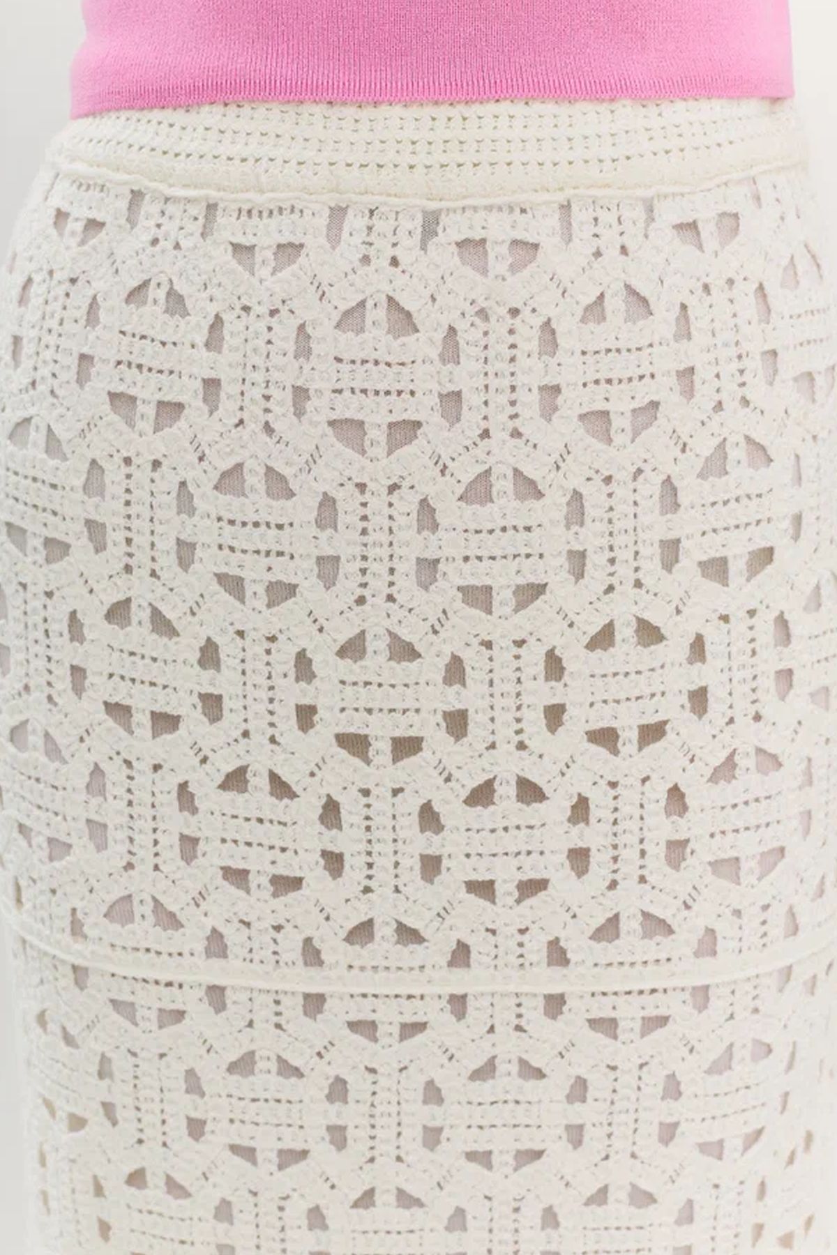 Ажурная юбка длины миди, 42р