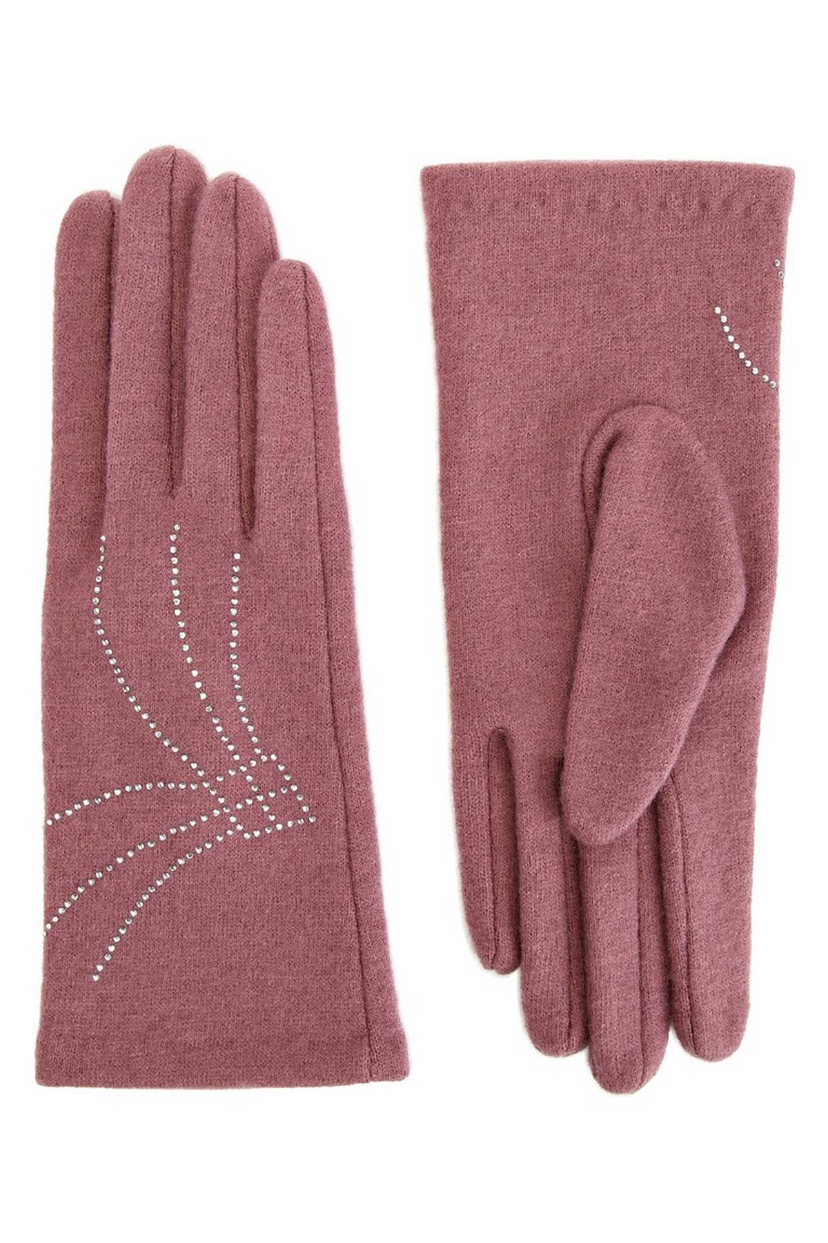 Перчатки пыльно-розовые, M