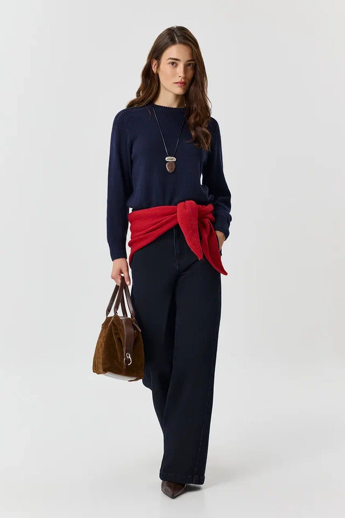 Утепленные джинсы Wide leg, 52
