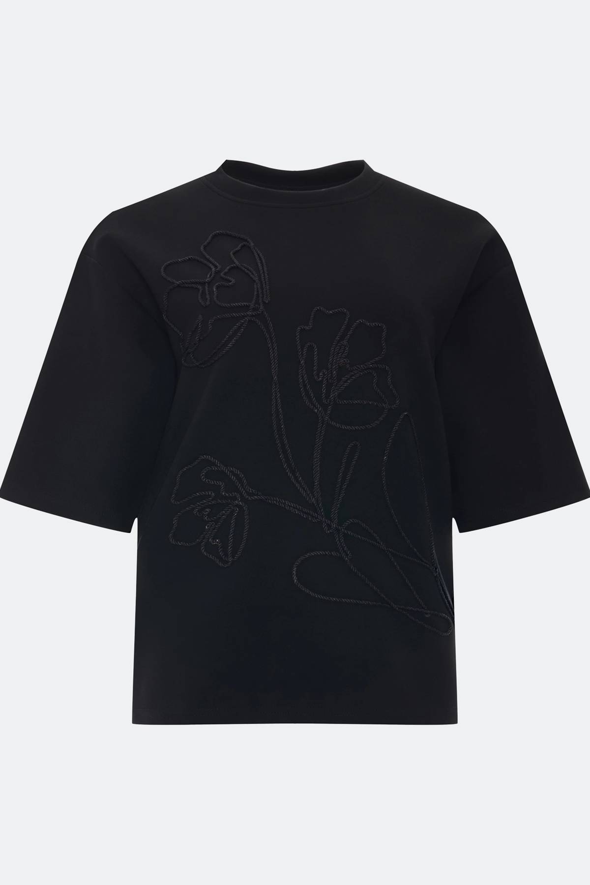 Лимитированная серия джемпер с  вышивкой и ремень, 40