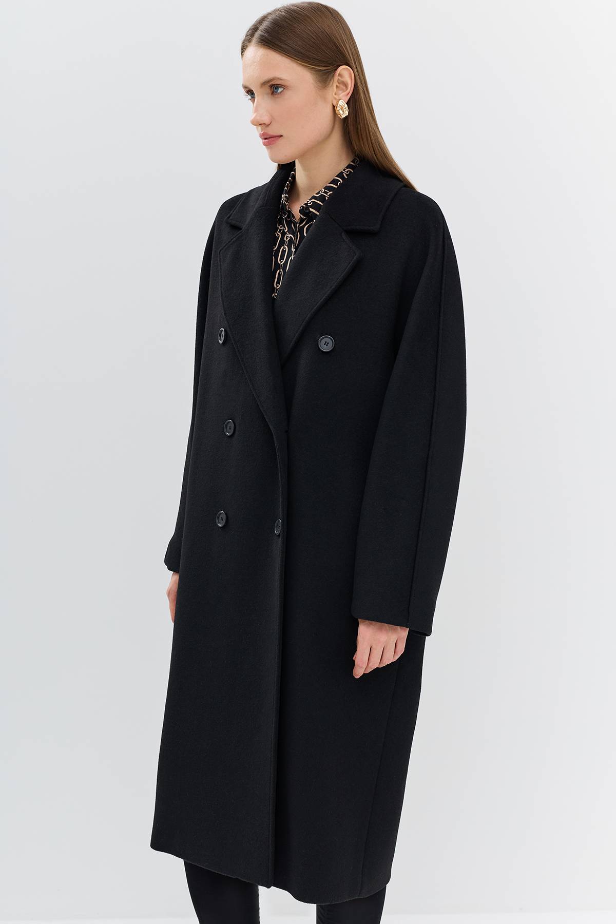 Лимитированая серия классическое пальто и палантин, 44