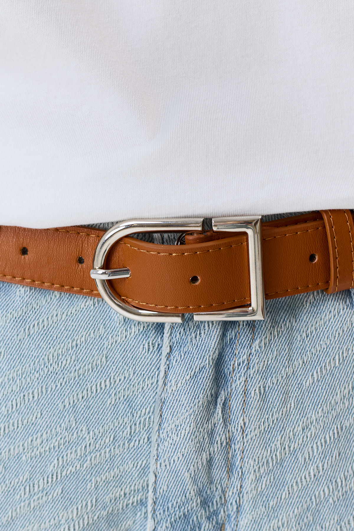 Базовый ремень с акцентной пряжкой, S