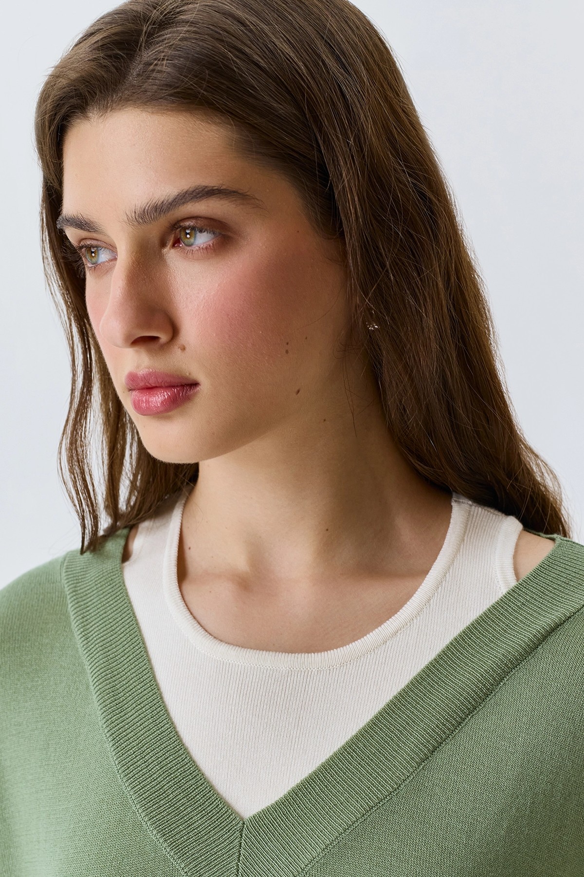 Джемпер с имитацией многослойности, 52