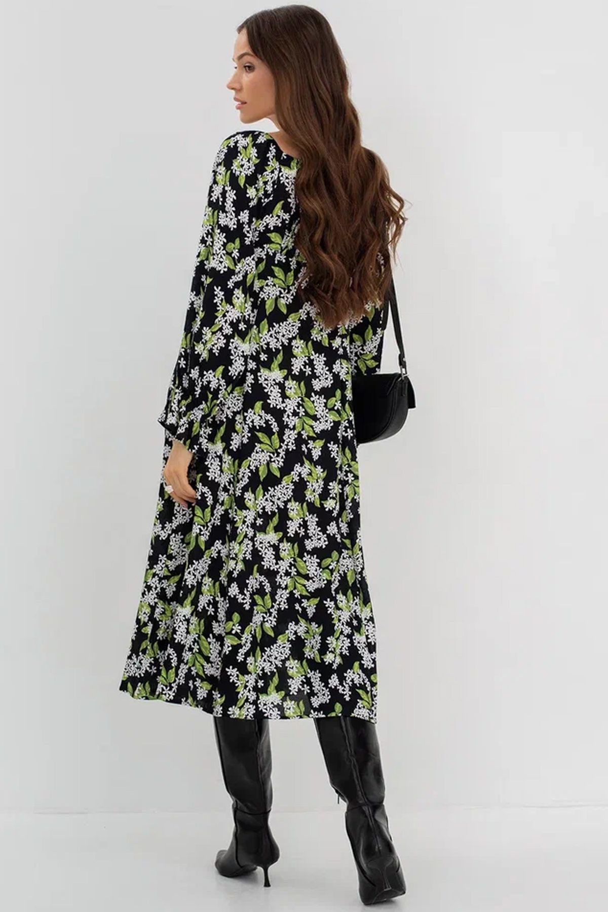 Платье с квадратным вырезом горловины 43507/9, 42р