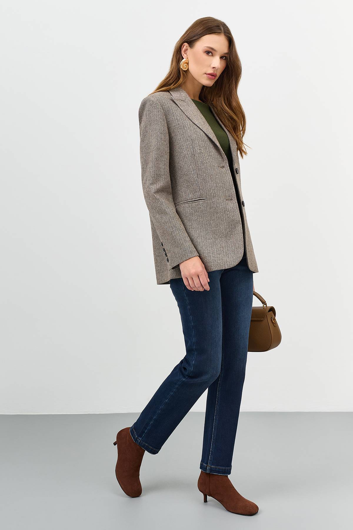 Утепленные джинсы с деликатной варкой, 42