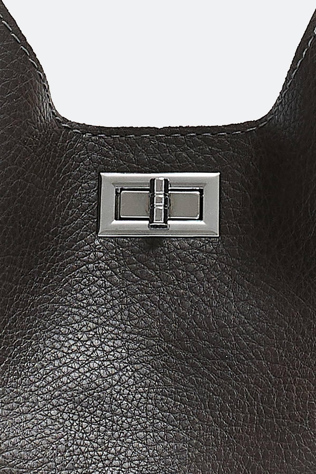 Сумка из искусственной кожи с косметичкой, One