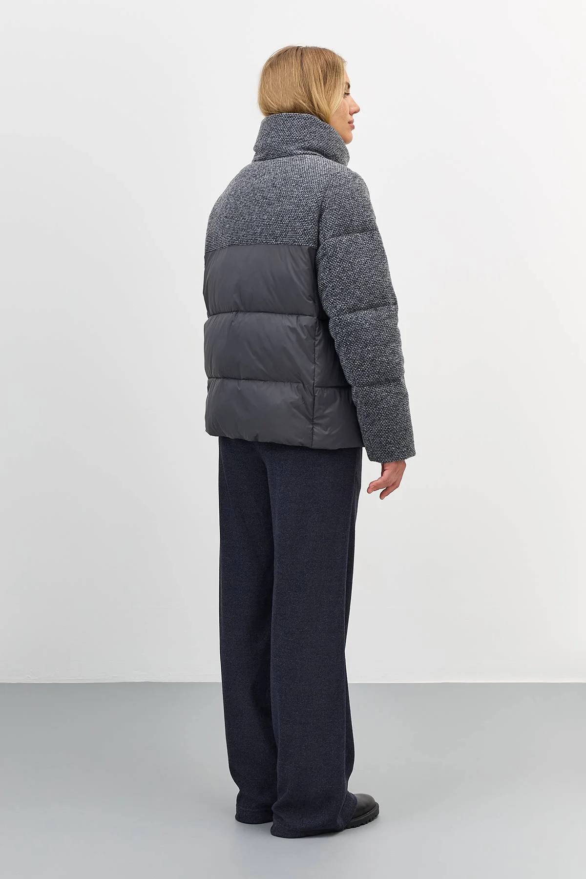 Минималистичная комбинированная куртка, 52