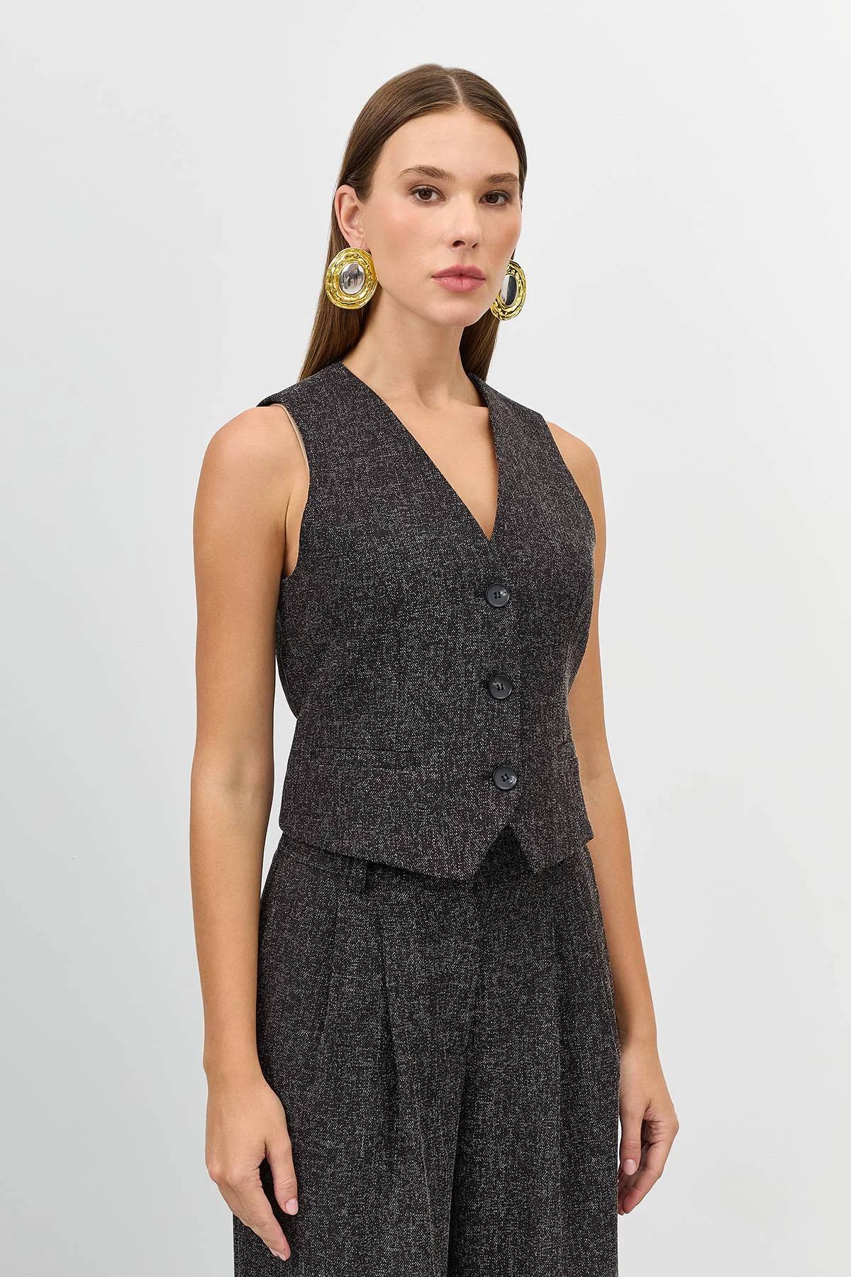 Костюмный жилет из смесовой вискозы, 50