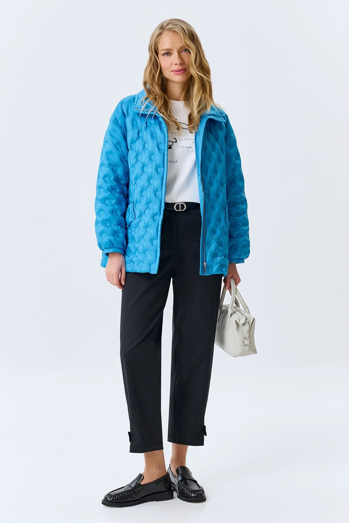 Куртка Oversize с фантазийной стежкой, 44