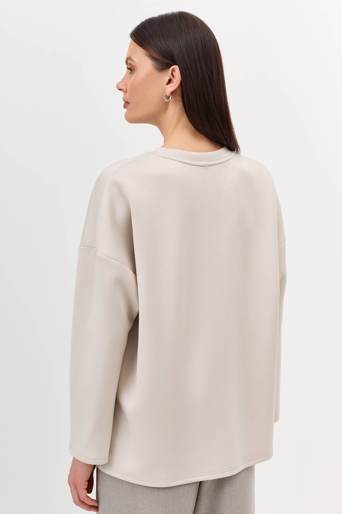 Лимитированная серия свободный cвитшот с принтом и ремень, 38