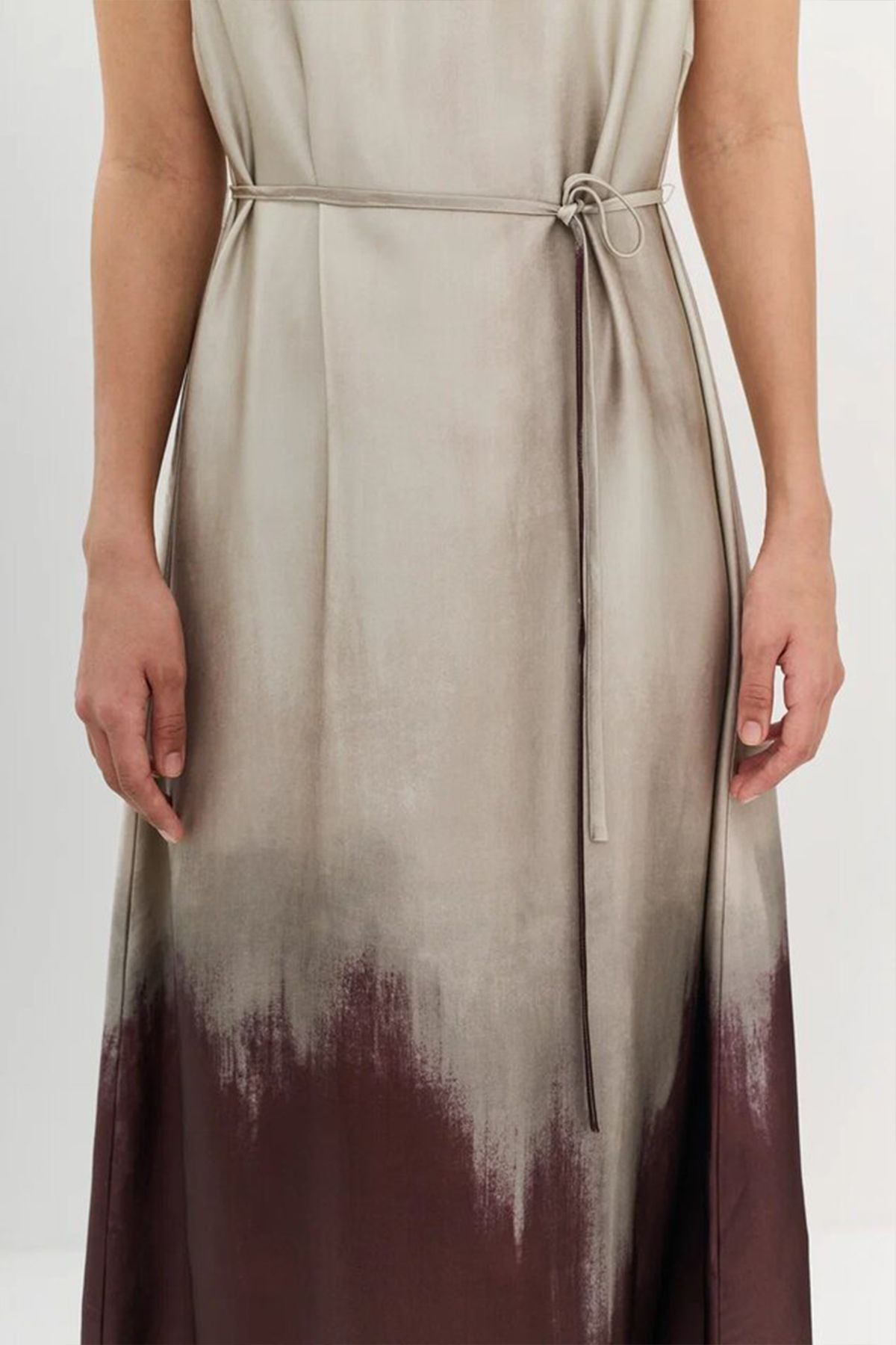 Длинное платье из вискозы с градиентом, 40р