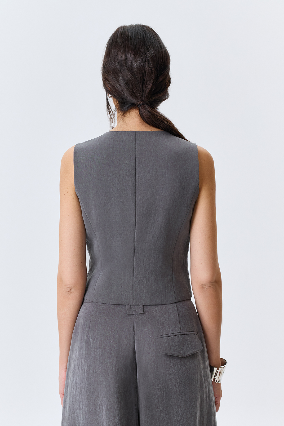 Укороченный жилет из лиоцелла, 52